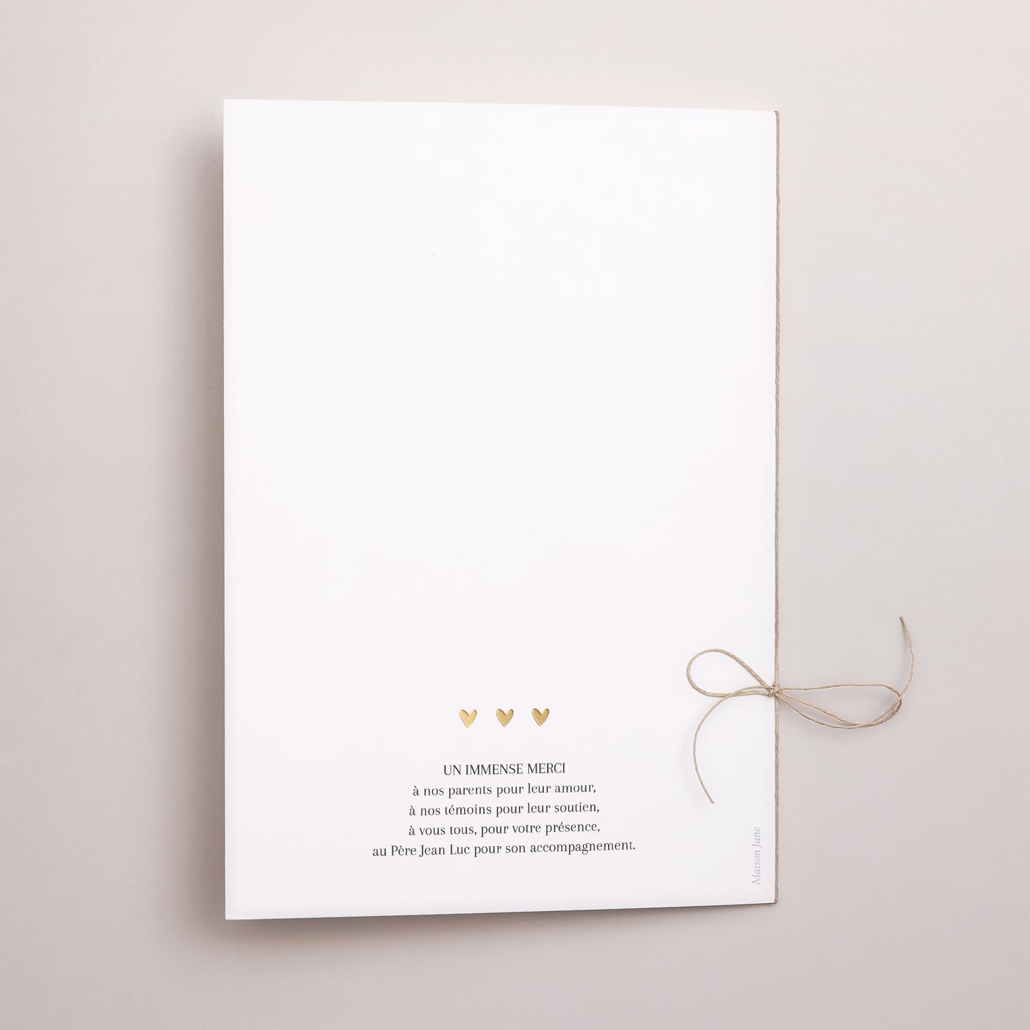 Livret de messe Mariage Double volet Amour immense photo N° 3