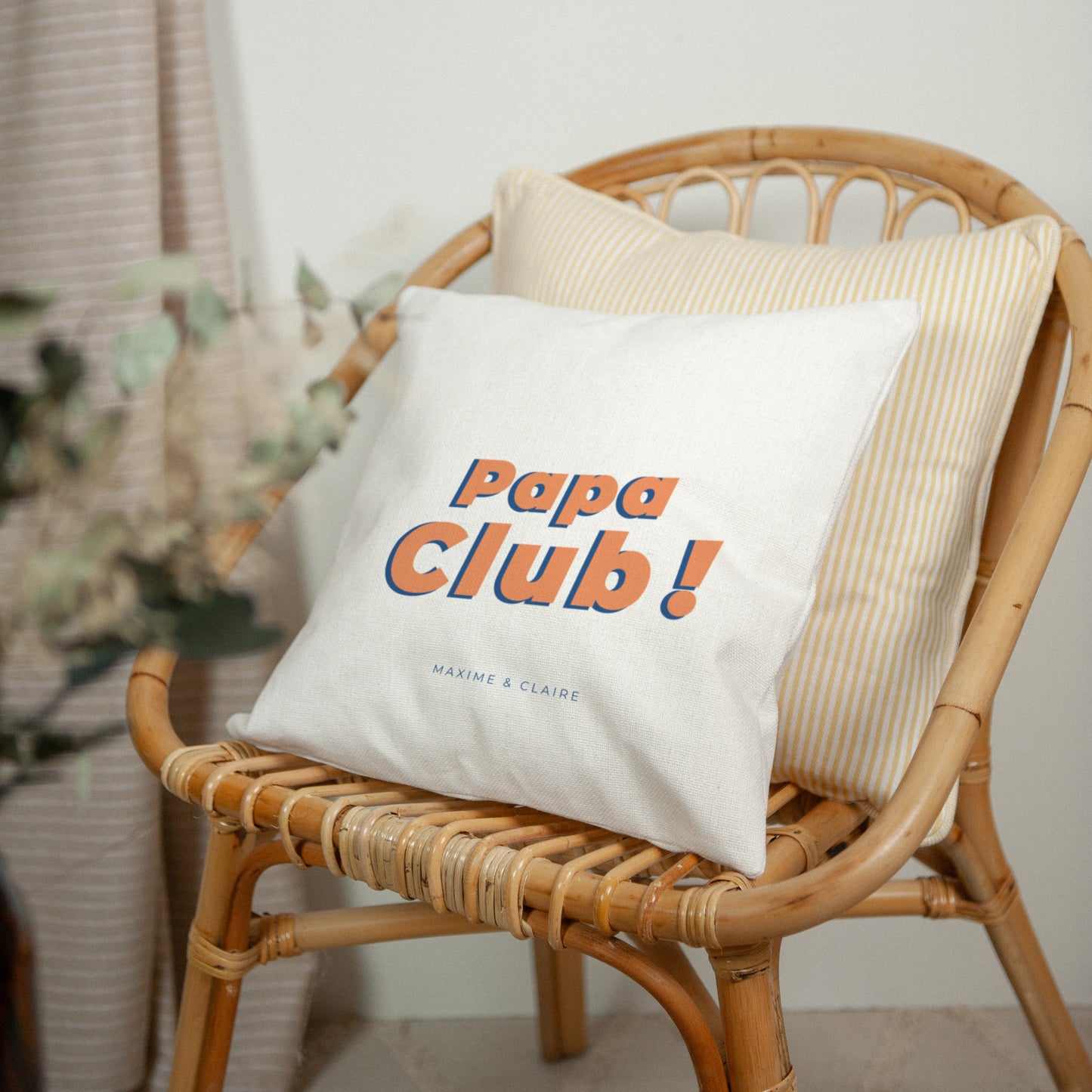 Coussin Objets Beige naturel PAPA CLUB photo N° 2