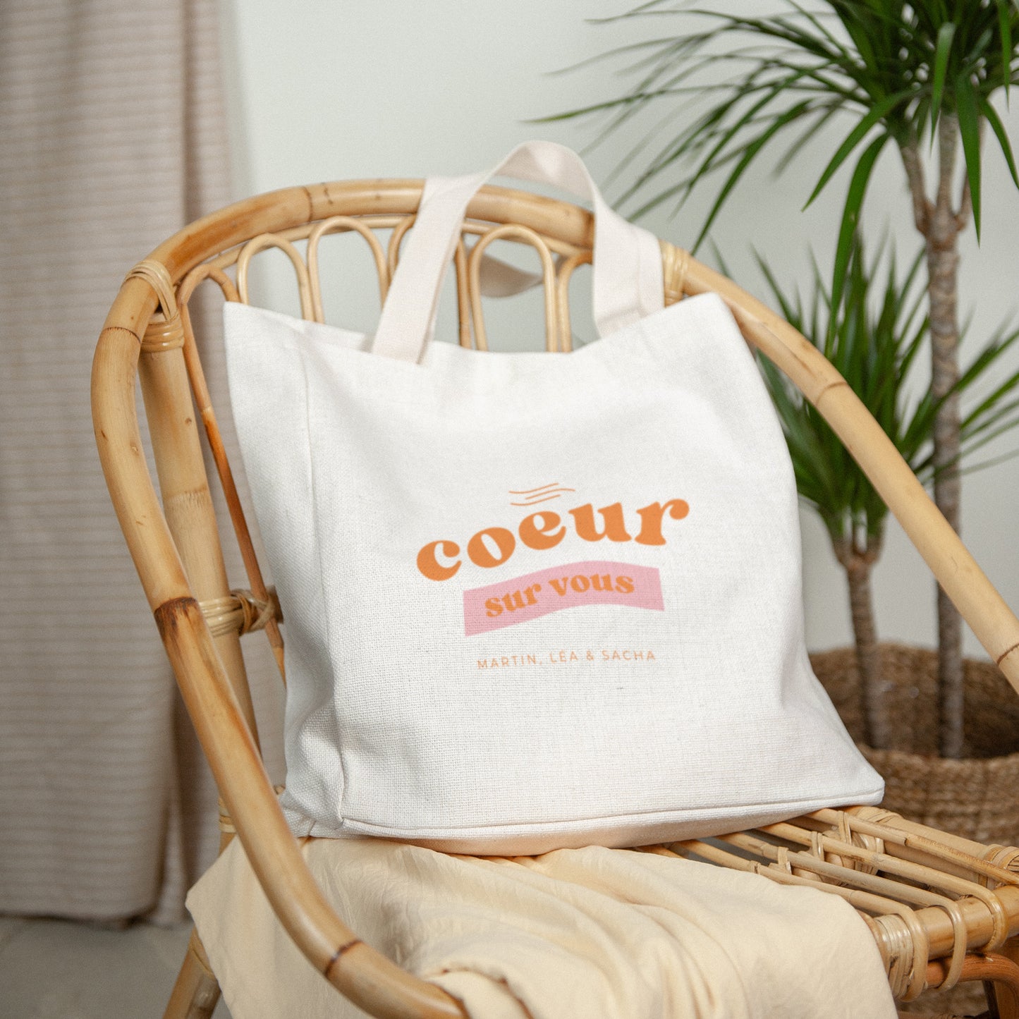 Tote bag Objets Anse en toile Cœur sur vous photo N° 2