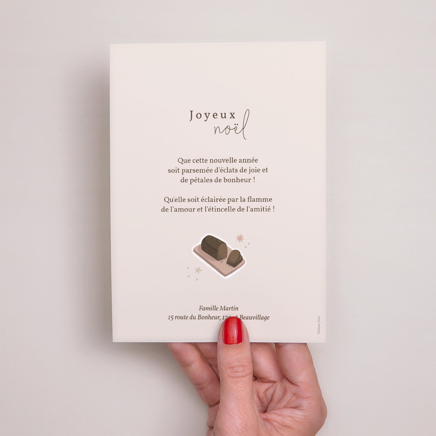 Carte de Noel Fin d'année Portrait Stickers noël photo N° 3