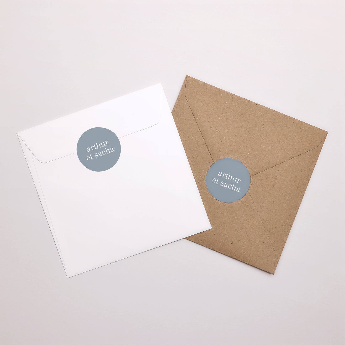 Sticker Naissance Rond Jumeaux couleur bleue photo N° 3