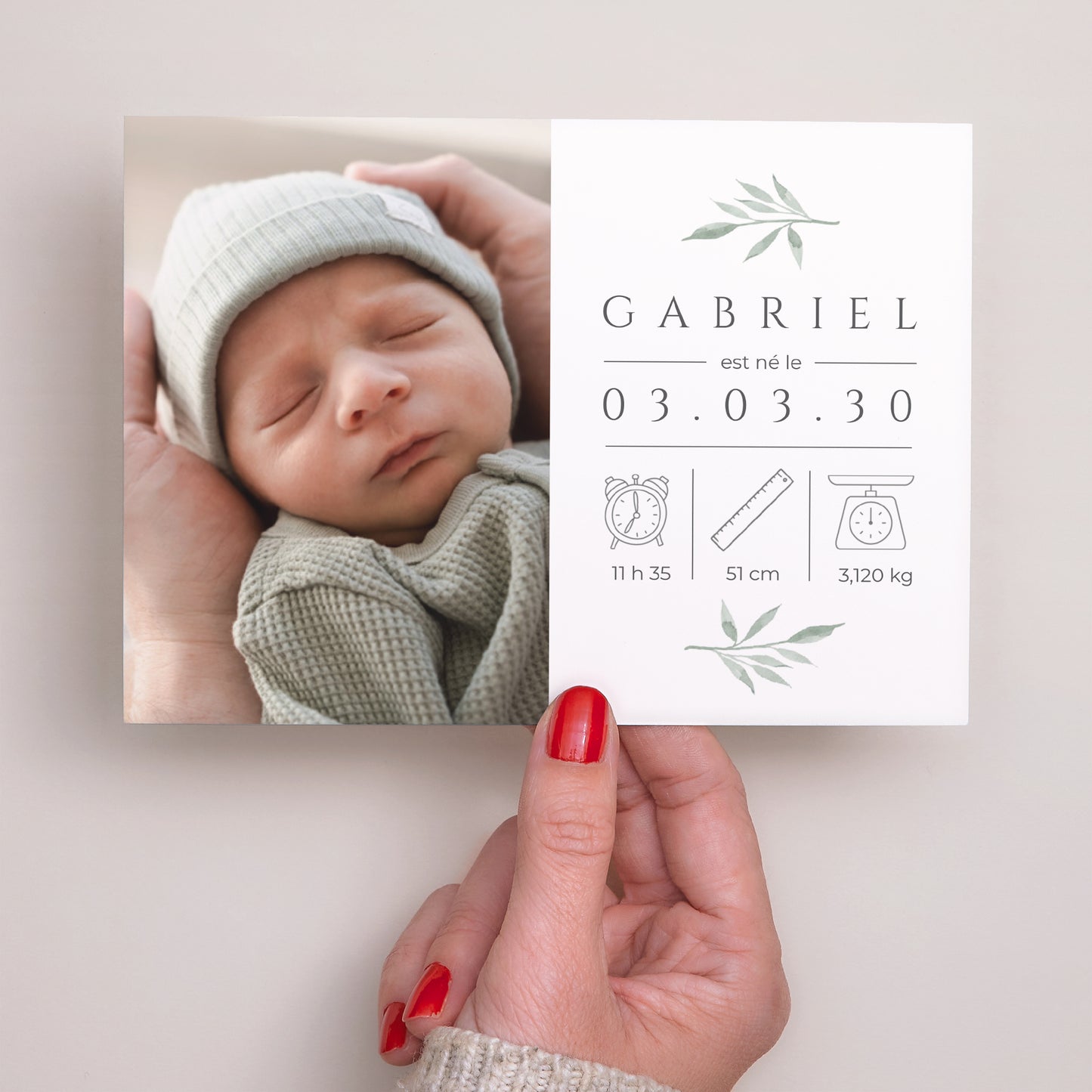 Faire-part Naissance Paysage Petite Pousse photo N° 3