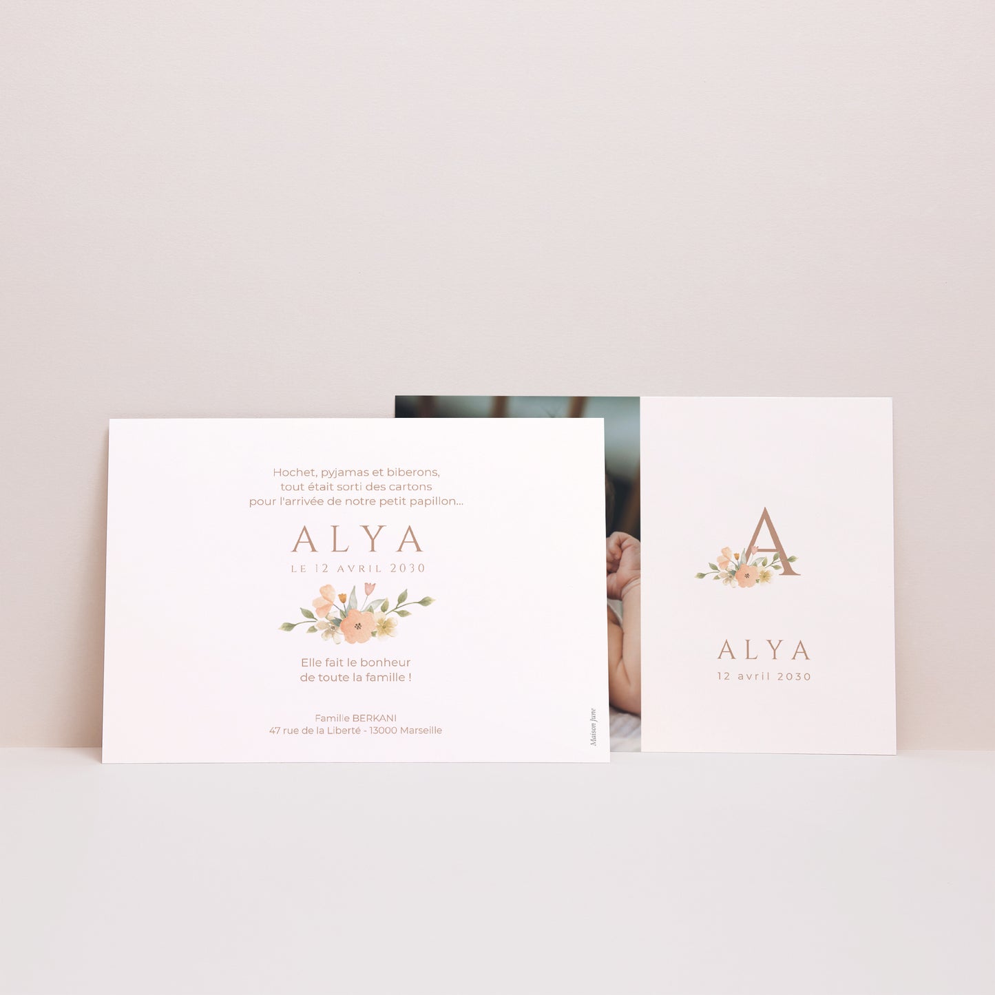 Faire-part Naissance Paysage Floralia photo N° 3