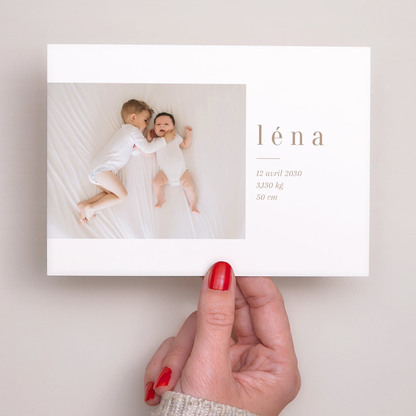 Faire-part Naissance Paysage La présentation photo N° 3