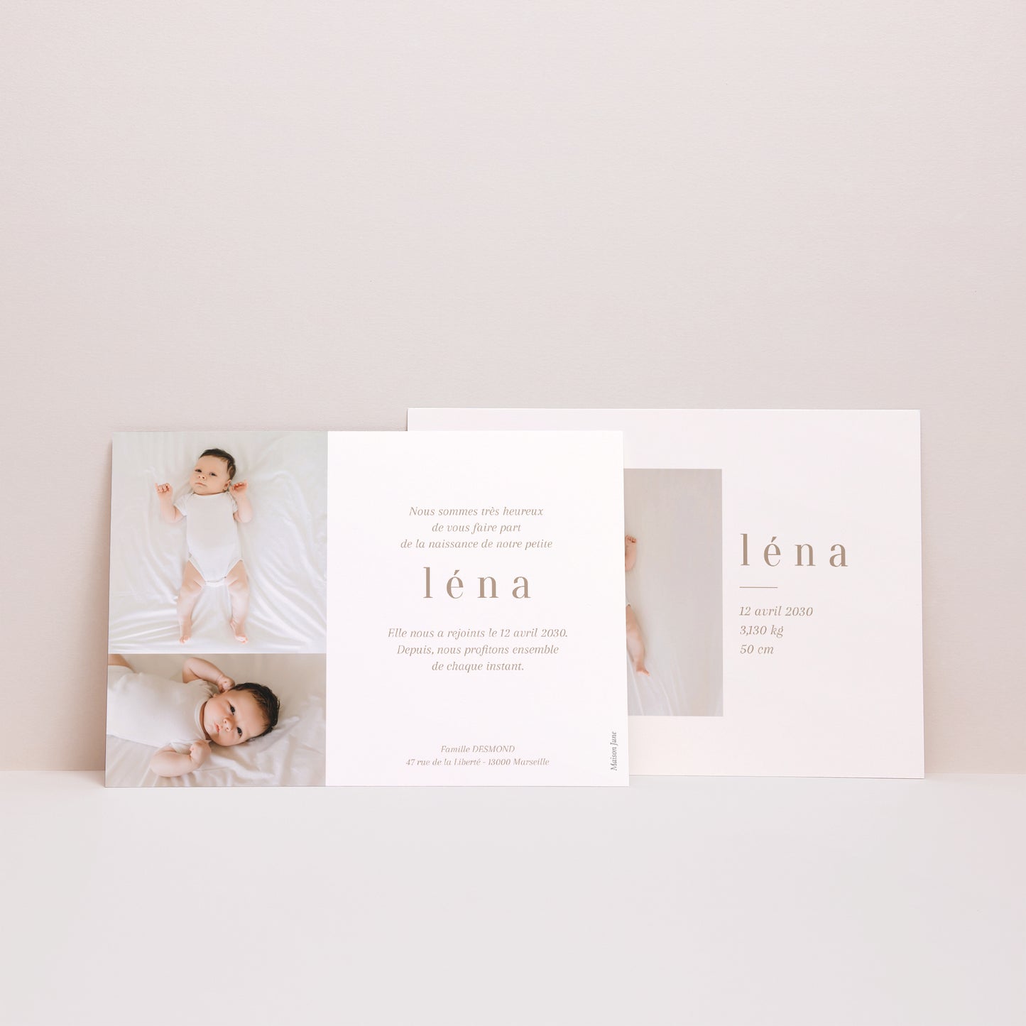 Faire-part Naissance Paysage La présentation photo N° 3