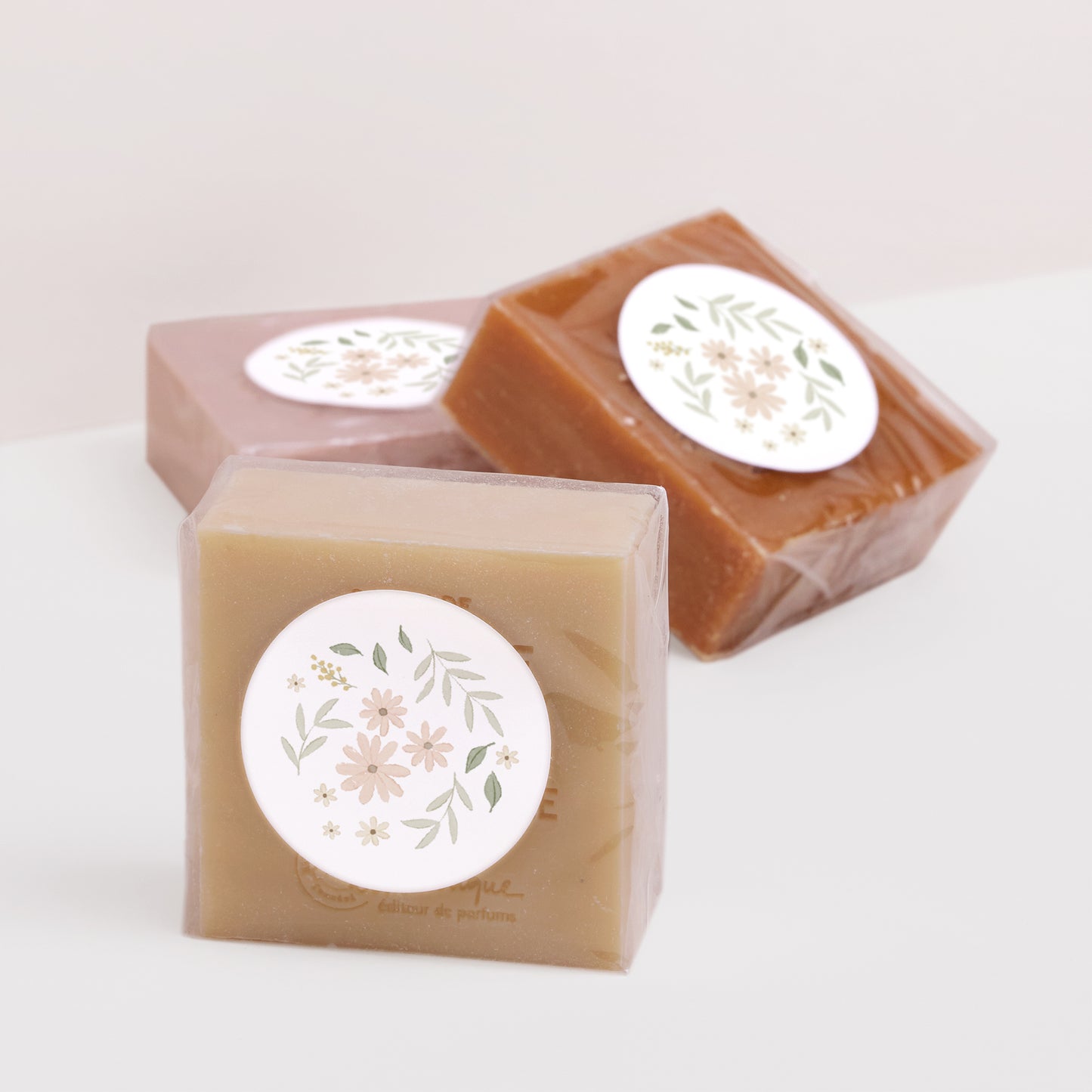 Sticker Naissance Rond Duo Floral photo N° 2