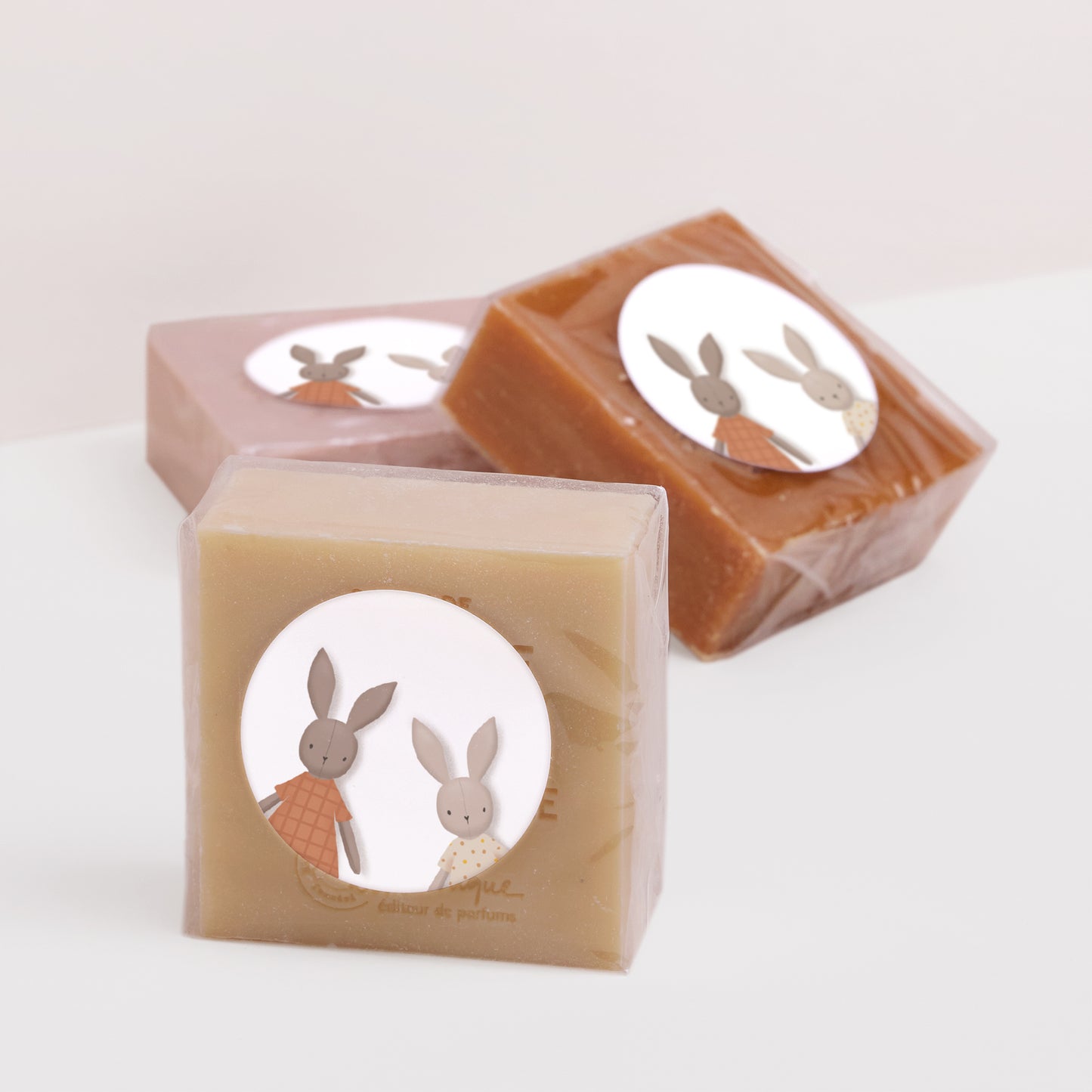 Sticker Naissance Rond Lapin Duo photo N° 2