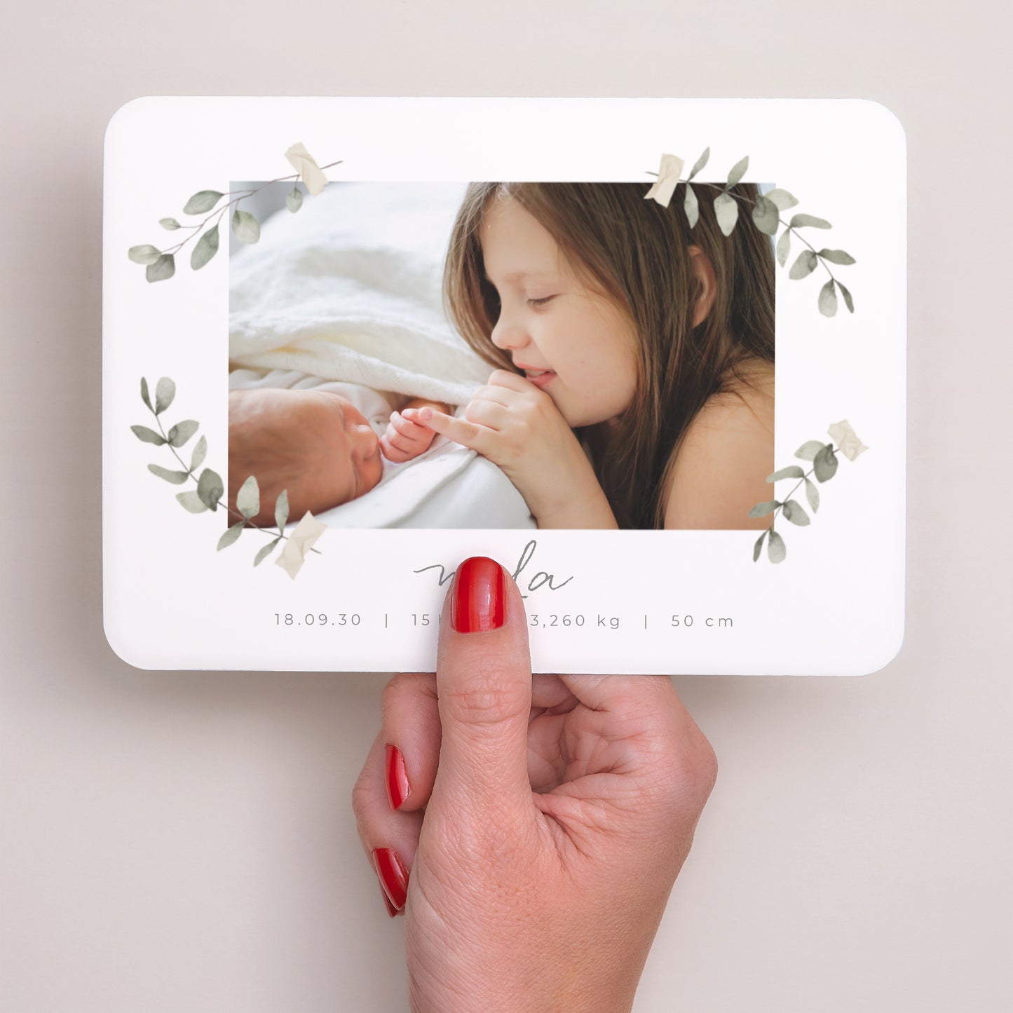 Faire-part Naissance Paysage, bords arrondis Le secret du Bonheur photo N° 3