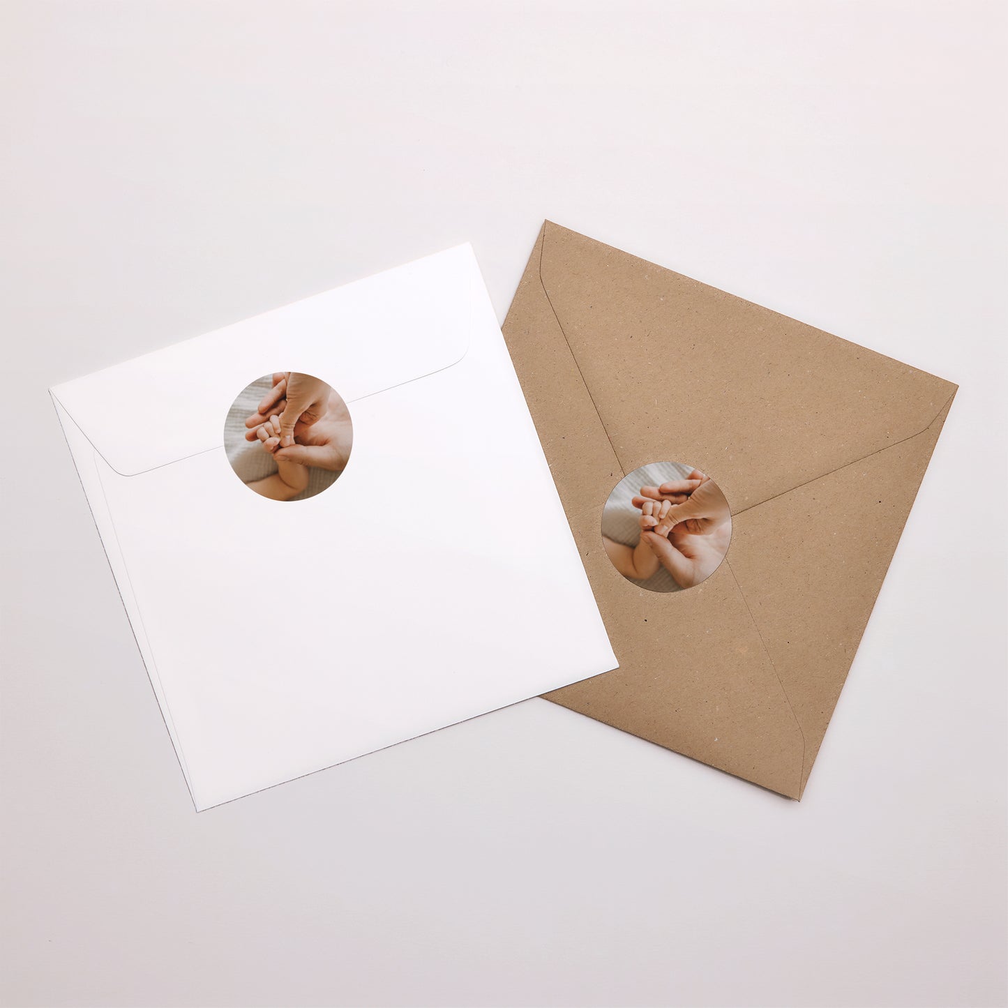 Sticker Naissance Rond Basique icônes photo N° 3