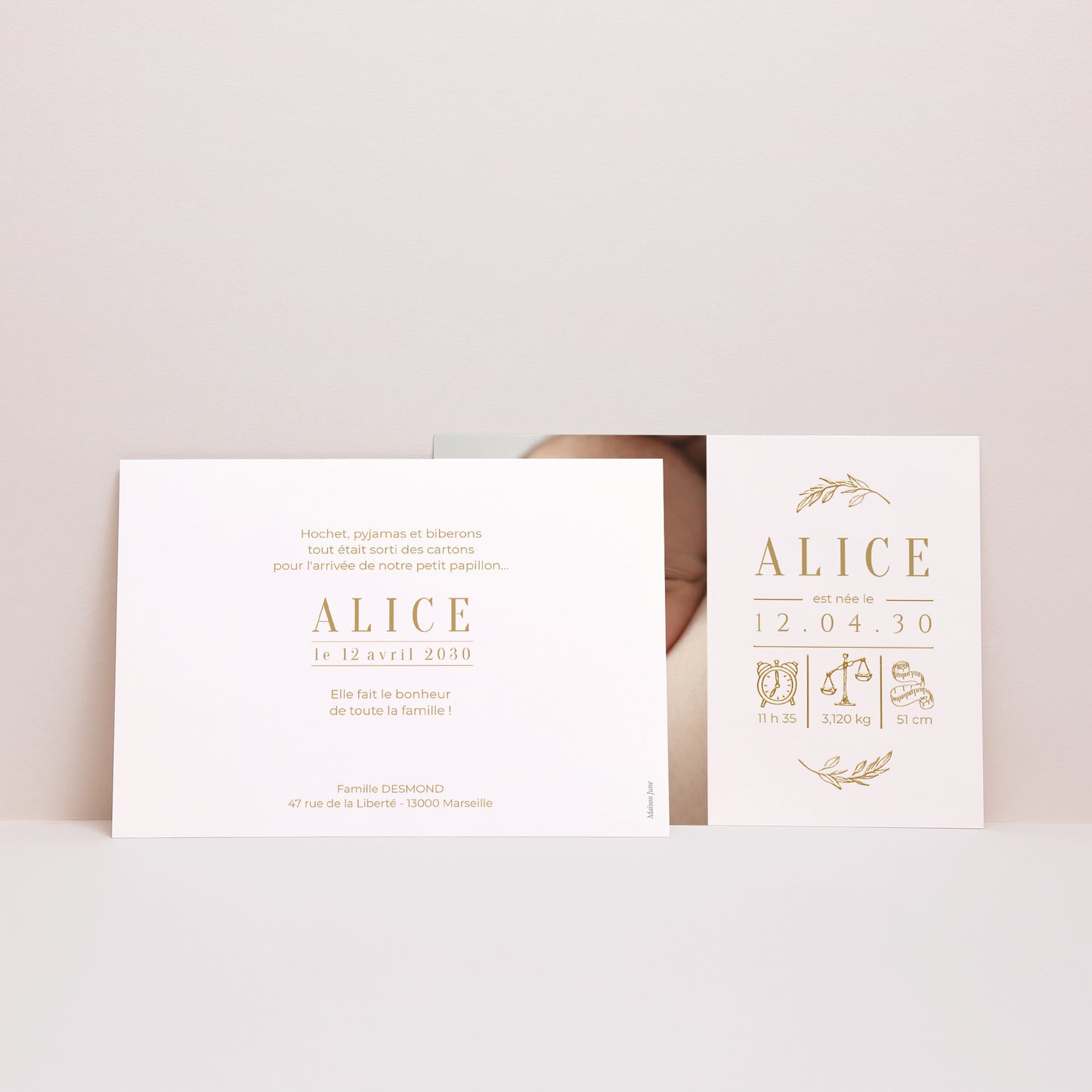 Faire-part Naissance Paysage Laurette photo N° 3