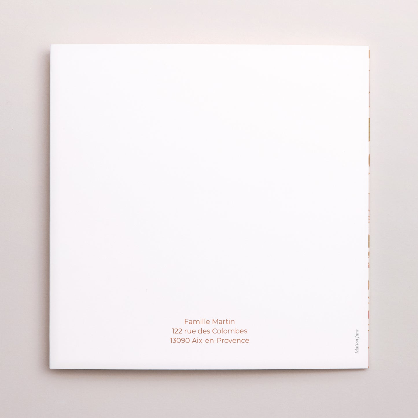 Faire-part Naissance Carré double volet Pink Liberty photo N° 3