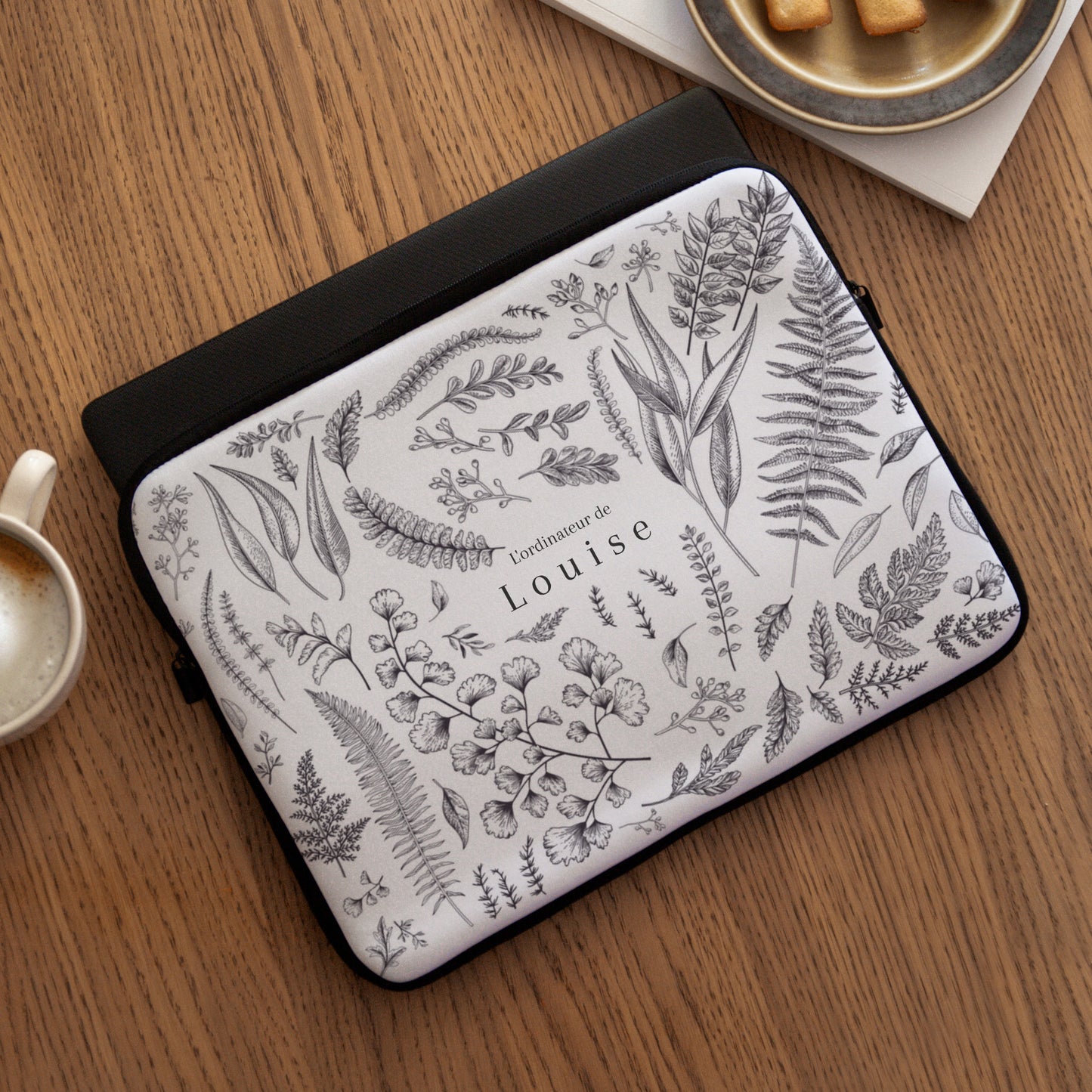 Housse ordinateur 15 pouces Herbier chouchou photo N° 3