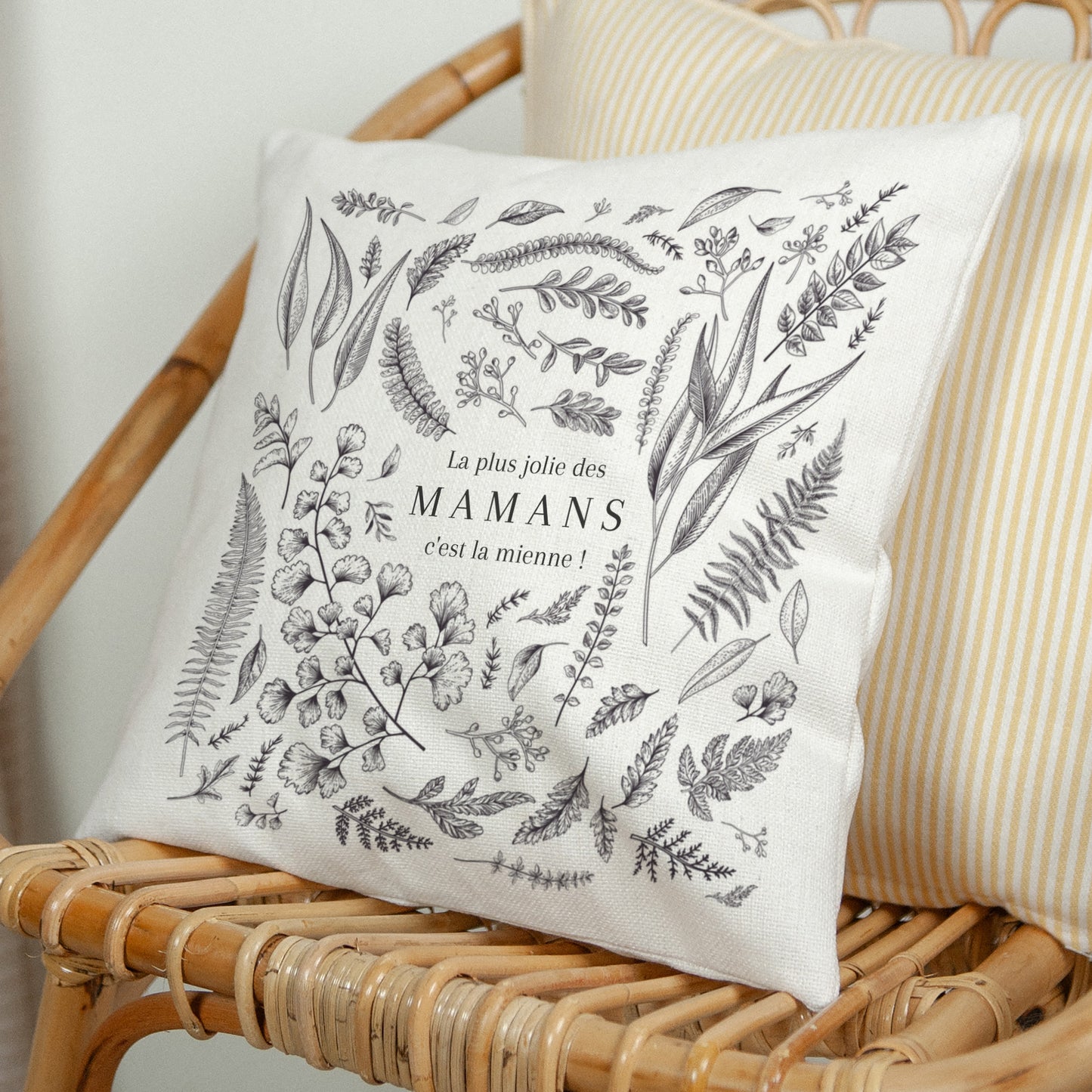 Coussin Objets Beige naturel Herbier chouchou photo N° 1