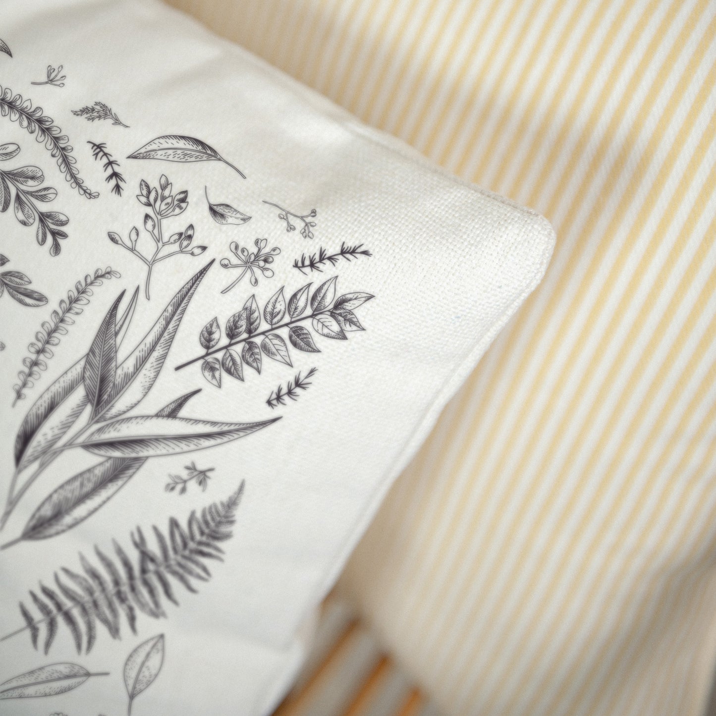 Coussin Beige naturel Herbier chouchou photo N° 3