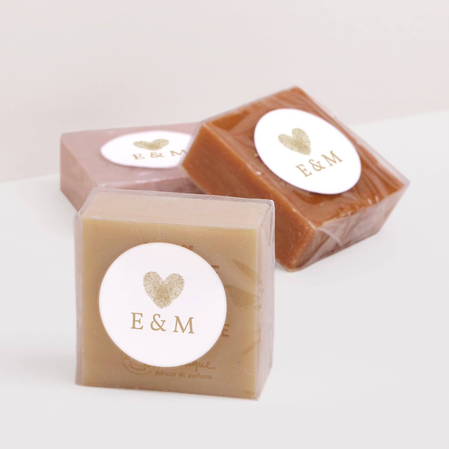 Sticker Mariage Rond Empeintes photo N° 2