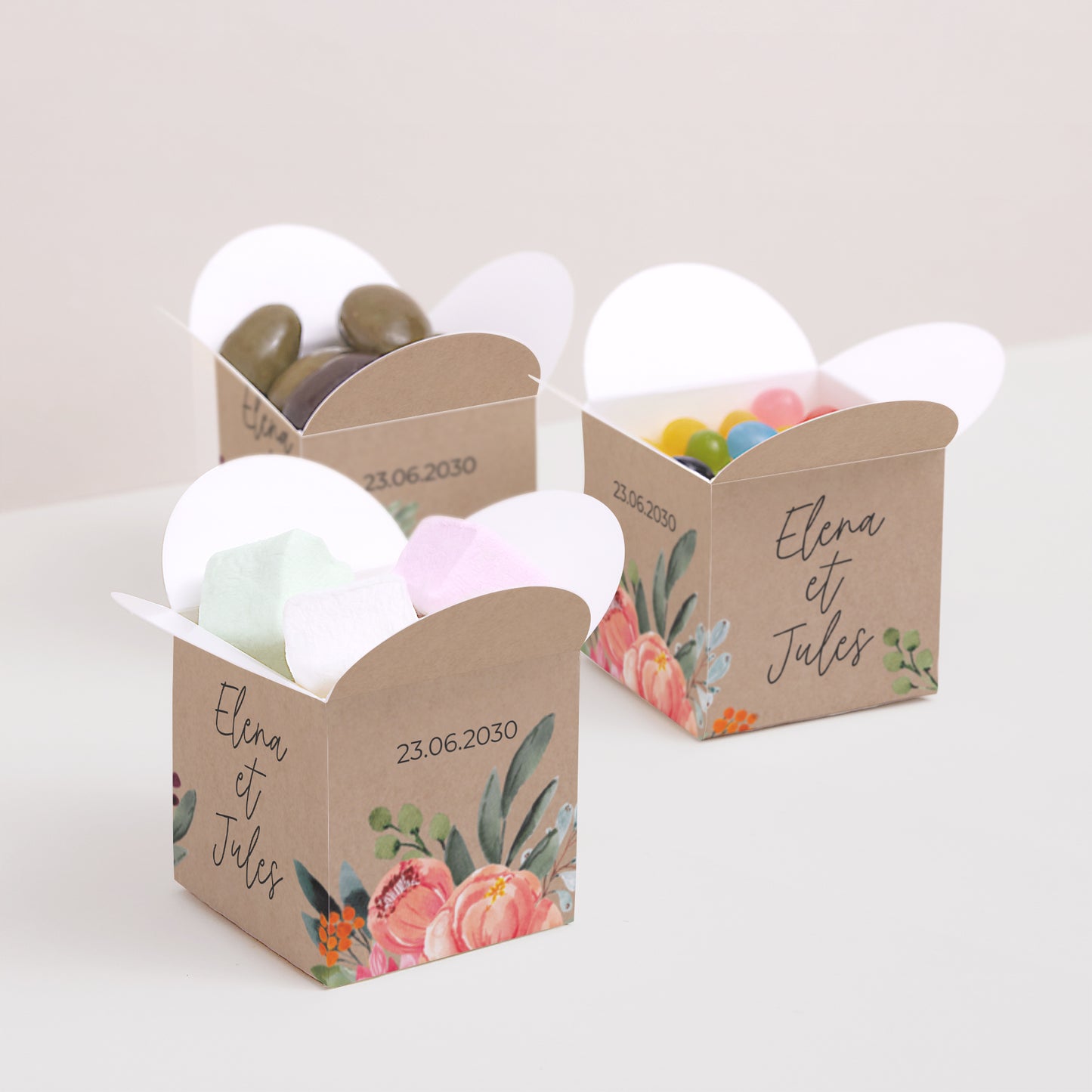 Boîte à dragées Mariage Ouverture papillon Pop's Flowers photo N° 3