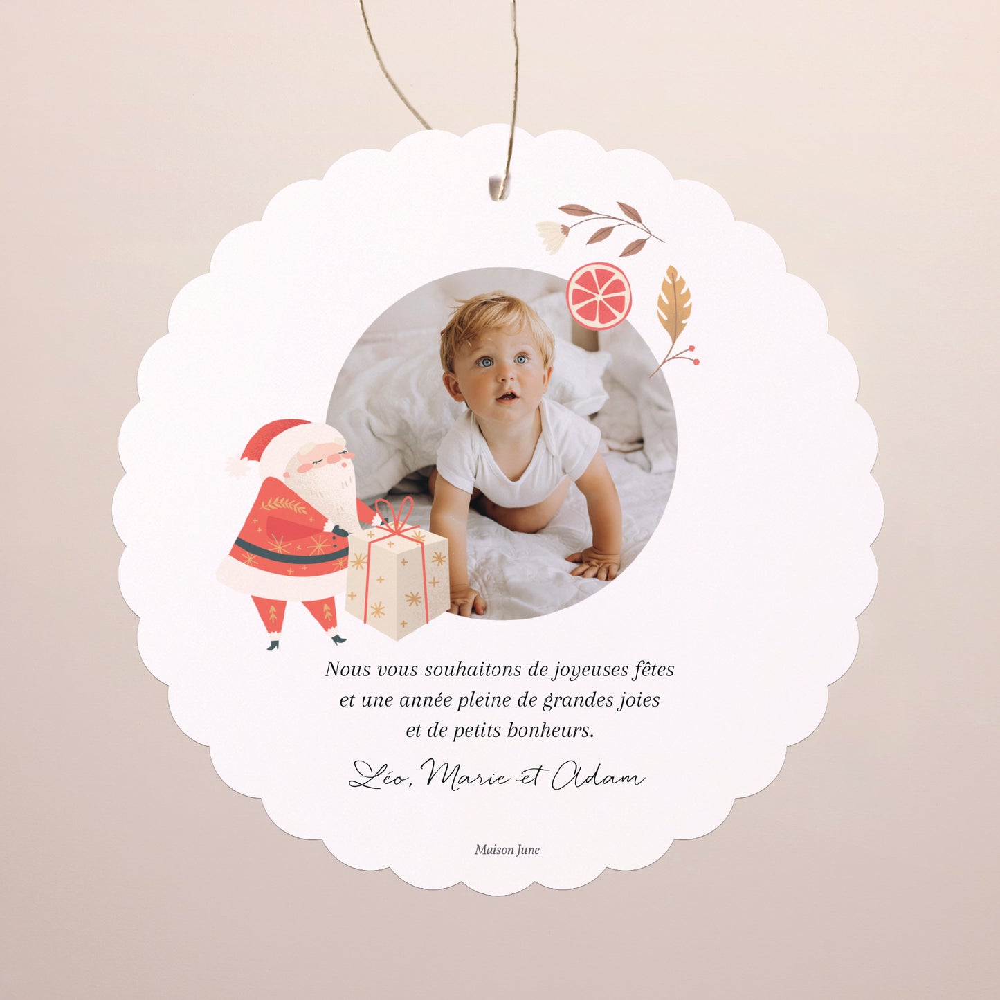 Carte de voeux Objets À suspendre Ho Ho Ho photo N° 2