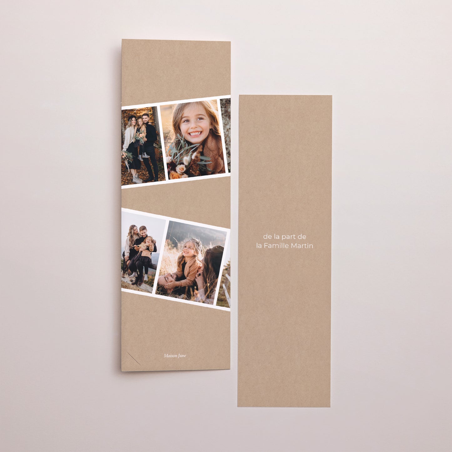 Carte de voeux Fin d'année Marque-page photo photocabine Xmas photo N° 3