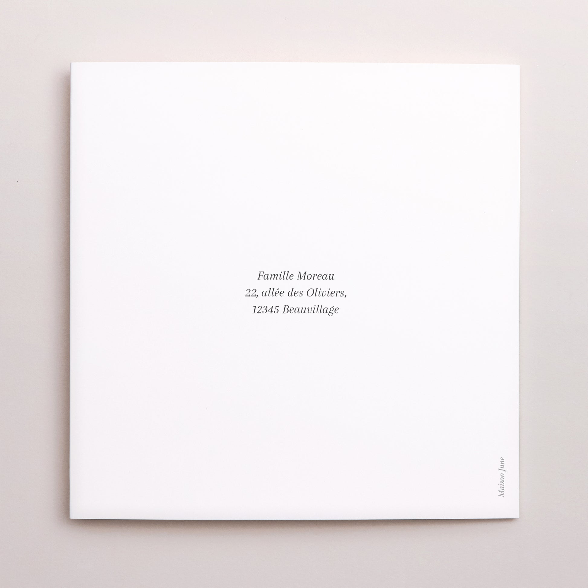 Carte de Noel Fin d'année Carré double volet Noël chaleureux photo N° 3