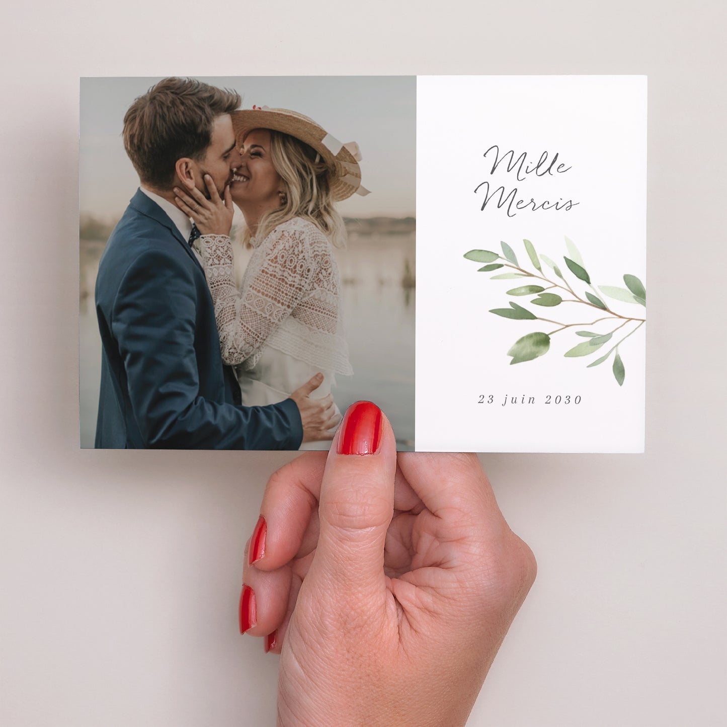 Remerciements Mariage Paysage Feuillage photo N° 3