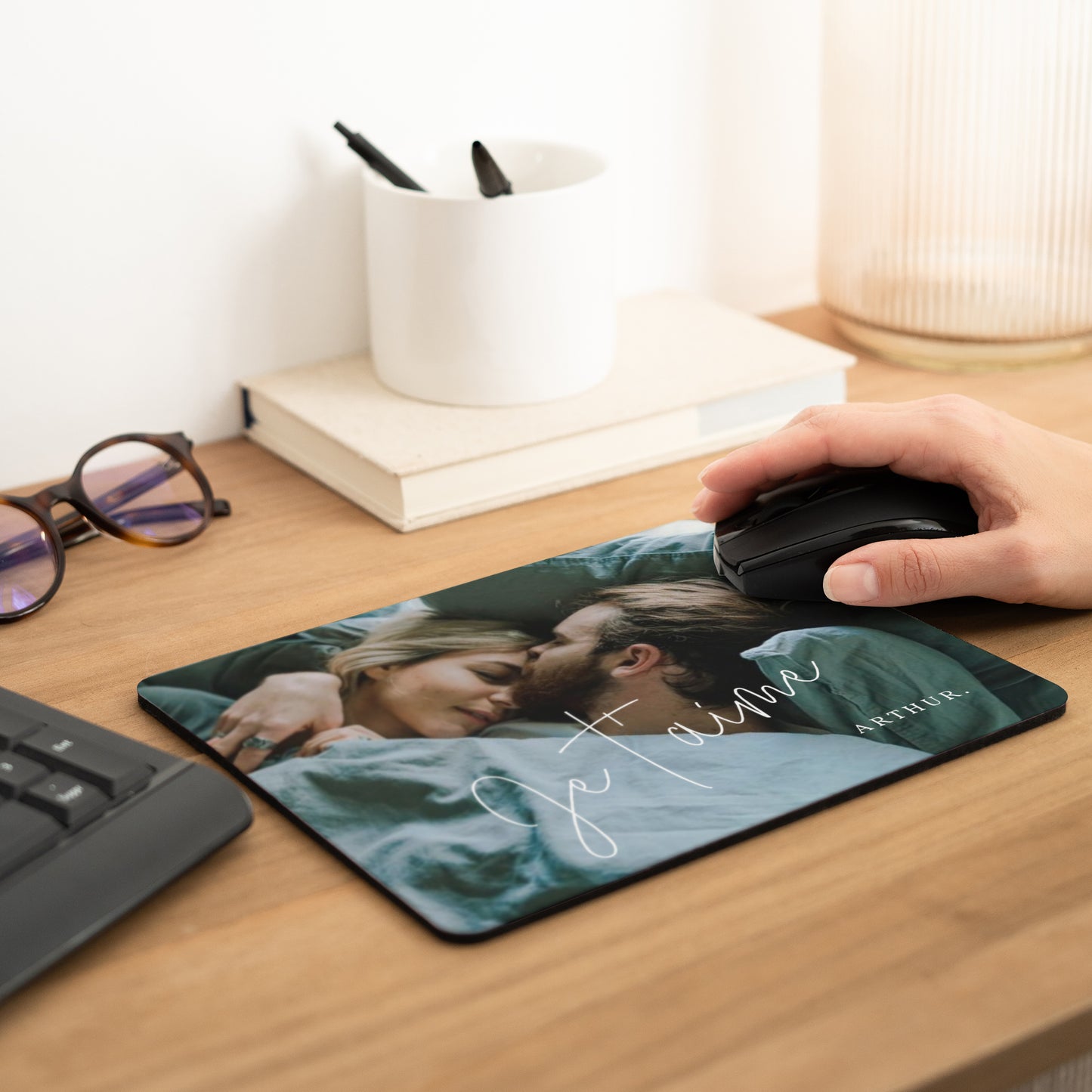 Tapis de souris Objets Rectangle PS I love you photo N° 2