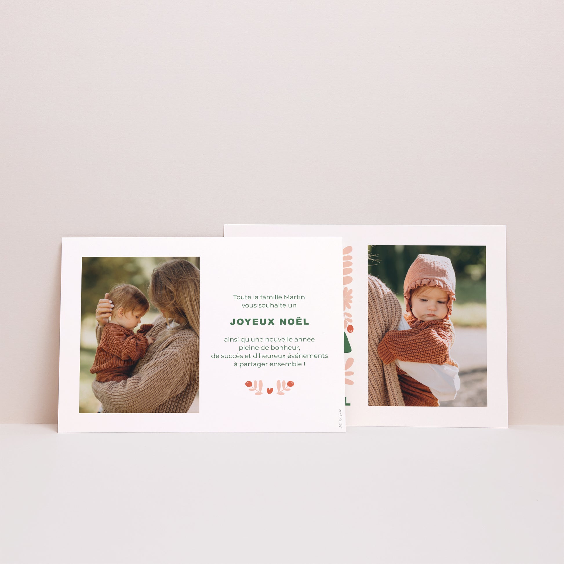 Carte de Noel Fin d'année Paysage Ho ho ho photo N° 2