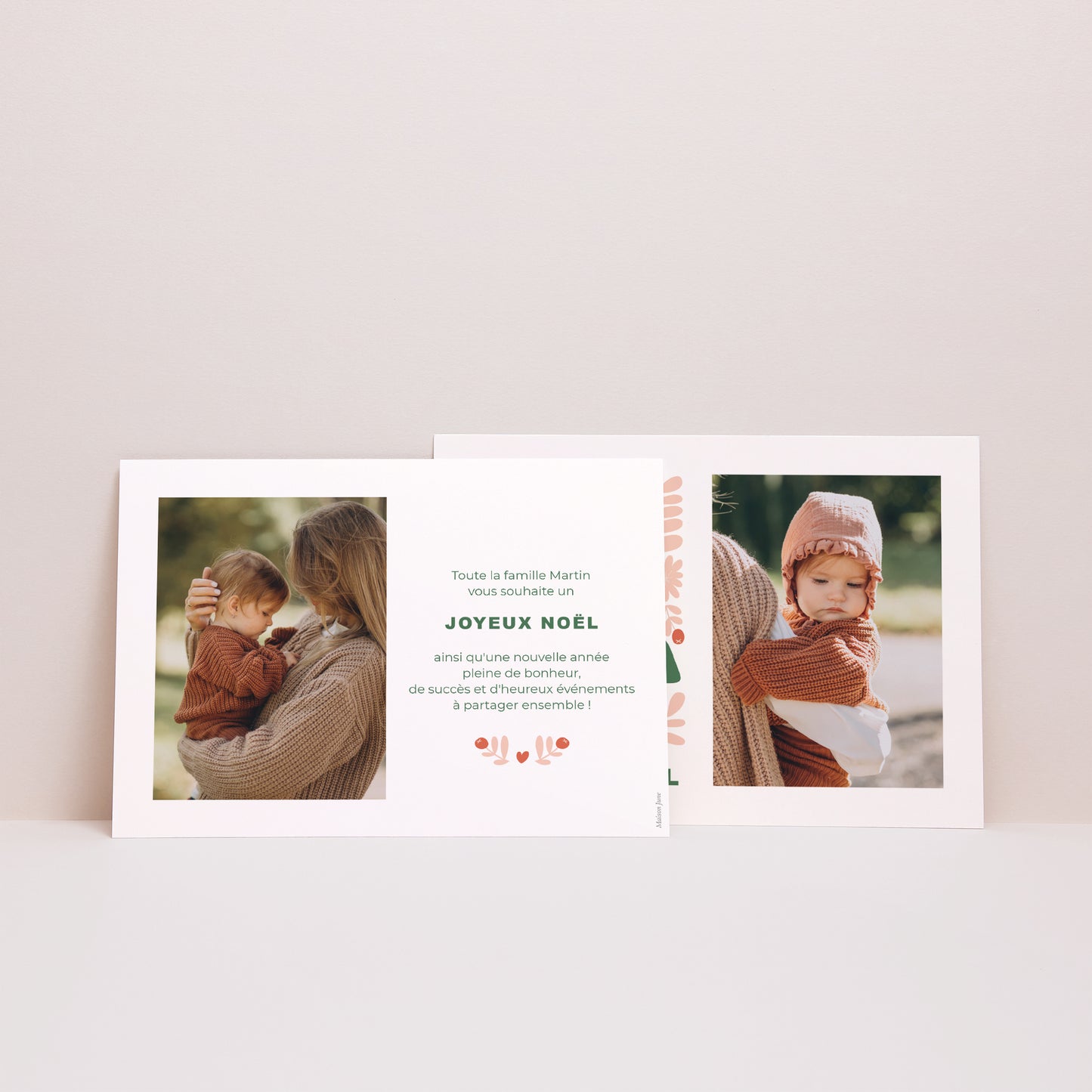 Carte de voeux Fin d'année Paysage Ho ho ho photo N° 2