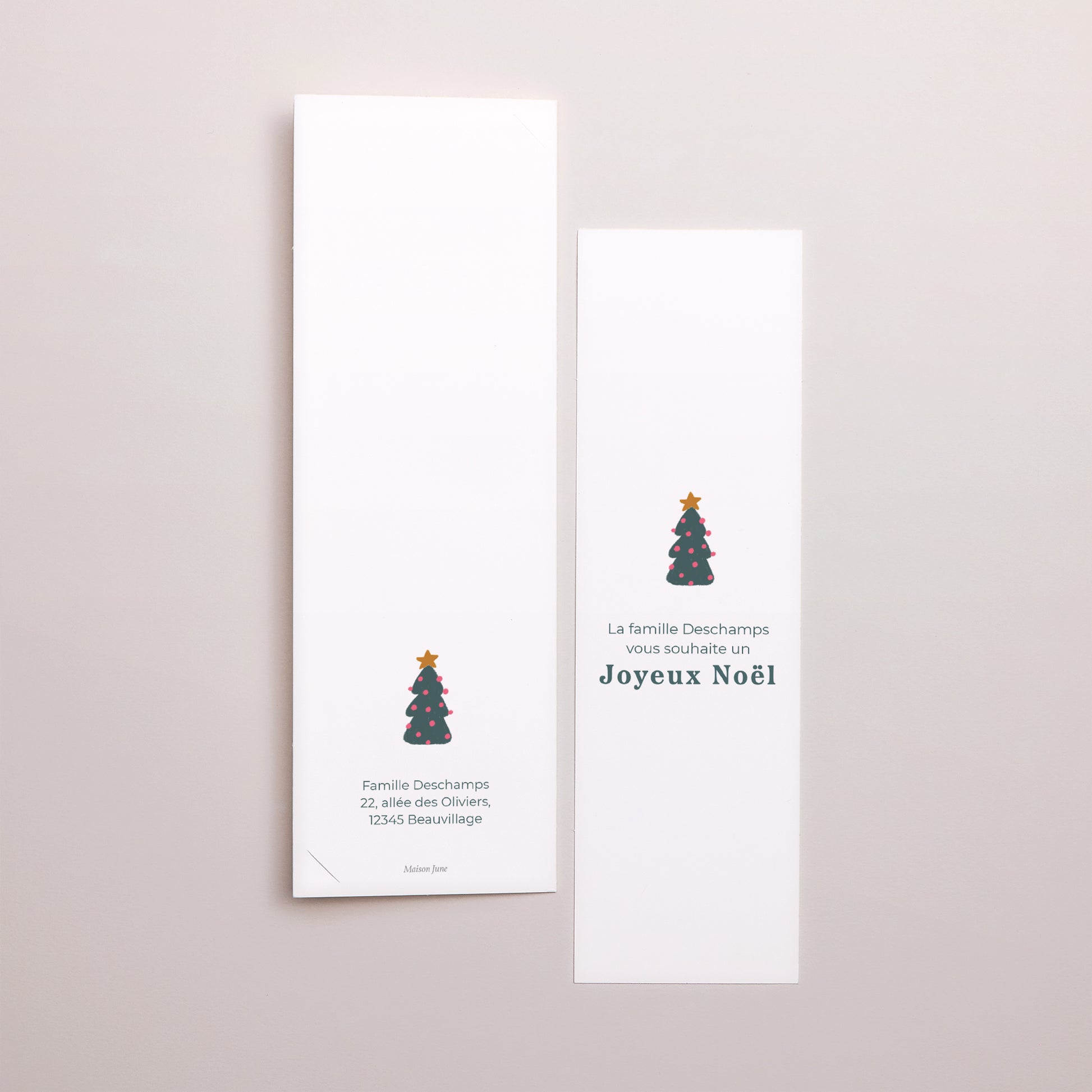 Carte de voeux Fin d'année Marque-page photo Les pulls de noël photo N° 3