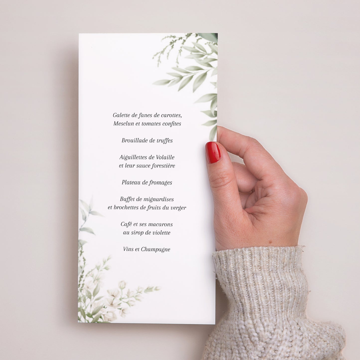 Menu Mariage Panoramique portrait Un air champêtre photo N° 3