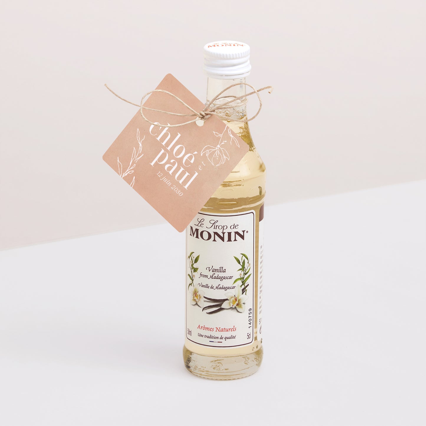 Etiquette perforée Mariage Carrée Une page de poésie photo N° 3