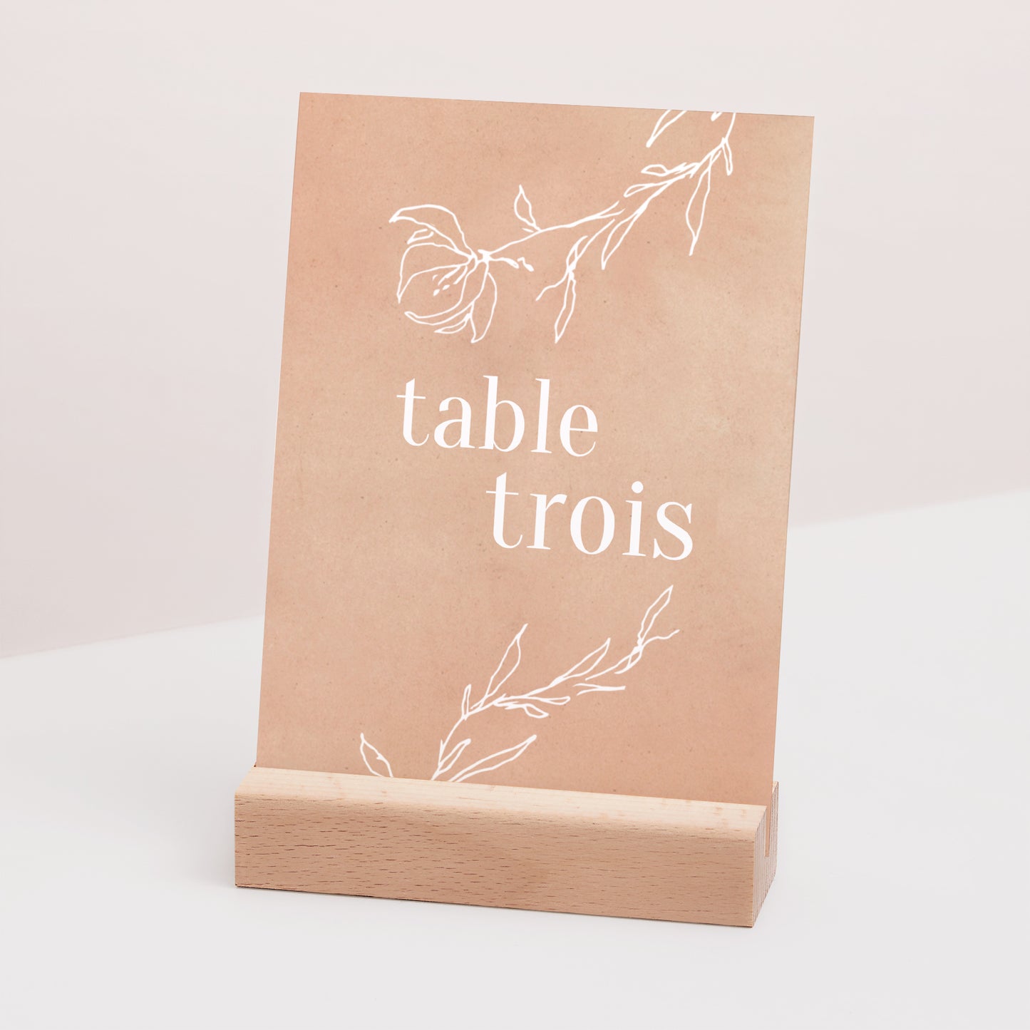 Marque table Mariage Rectangle Une page de poésie photo N° 3