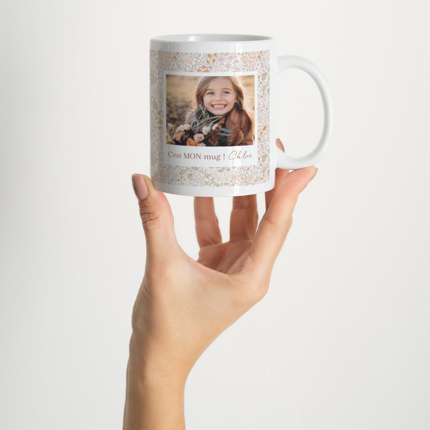 Mug Objets Blanc Liberty rose photo N° 2