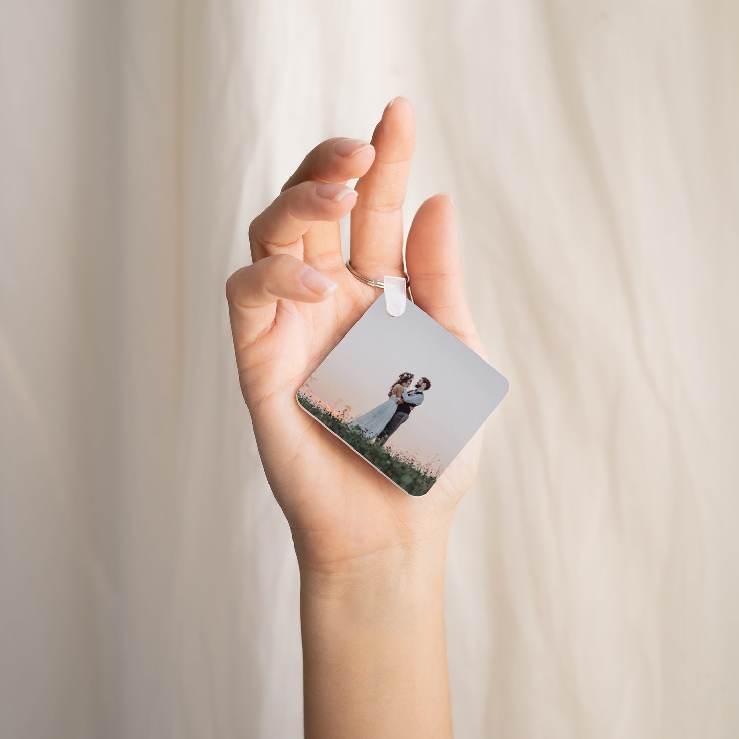 Porte-clés Objets Carré Wedding day photo N° 2