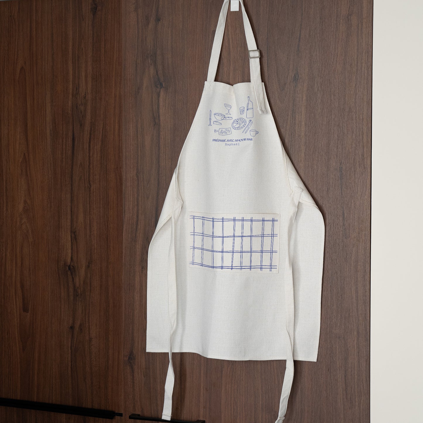 Tablier adulte Objets Beige naturel Un dîner à la française photo N° 2