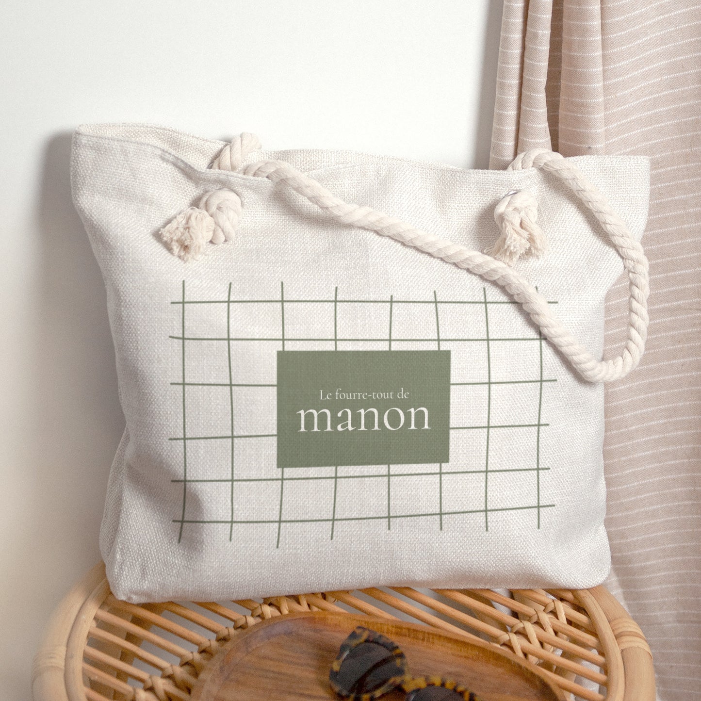 Sac cabas Objets Anse en corde Mon fourre-tout photo N° 1