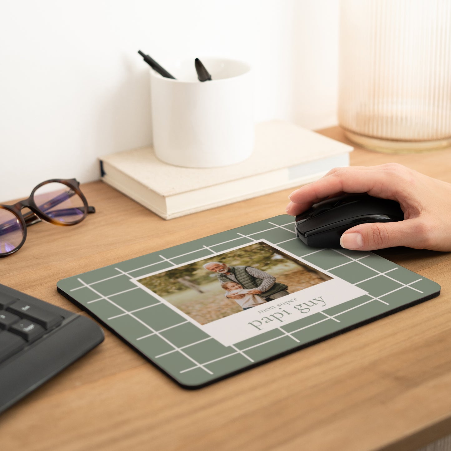 Tapis de souris Objets Rectangle Quadrillage de papi photo N° 2