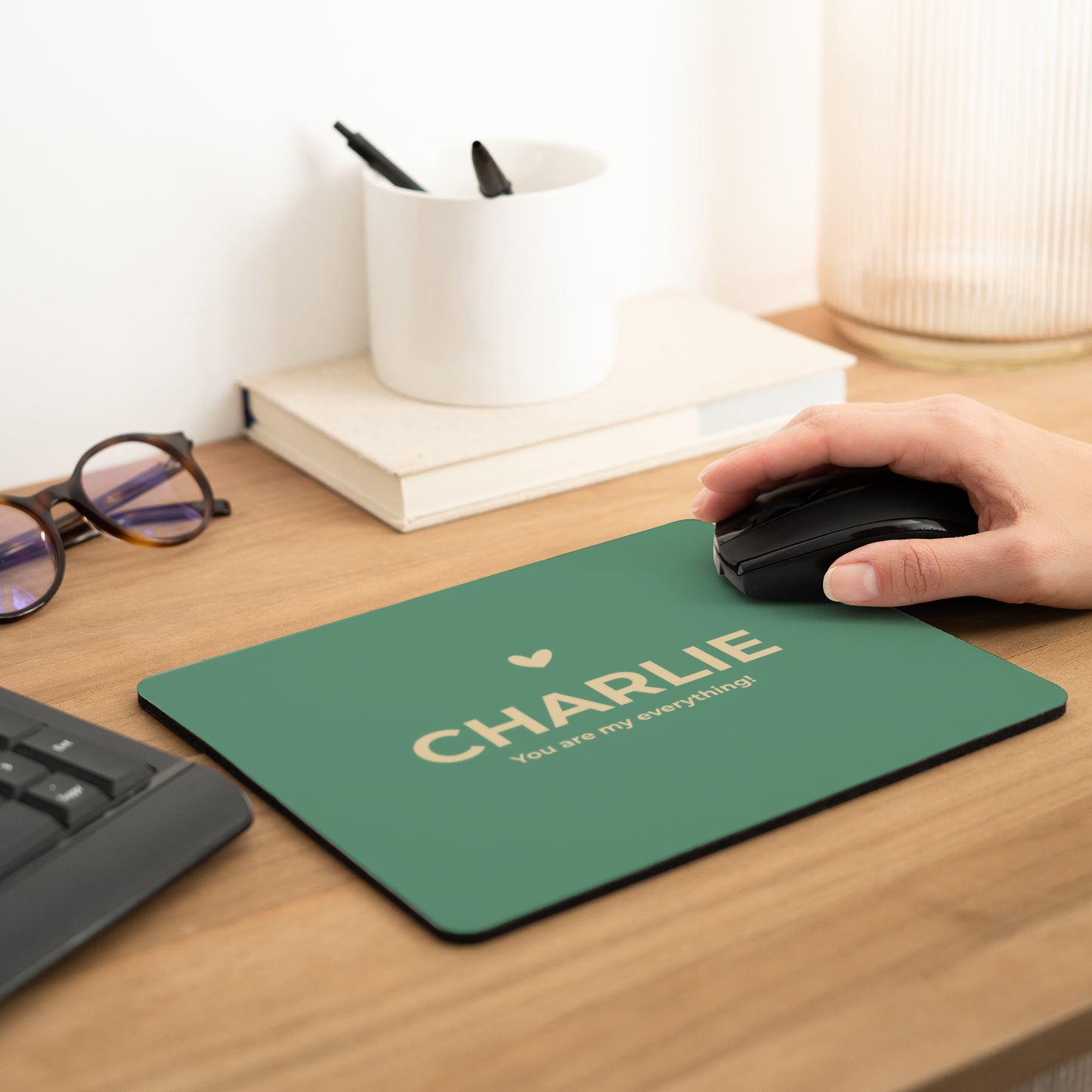 Tapis de souris Objets Rectangle Mots d'amour photo N° 2