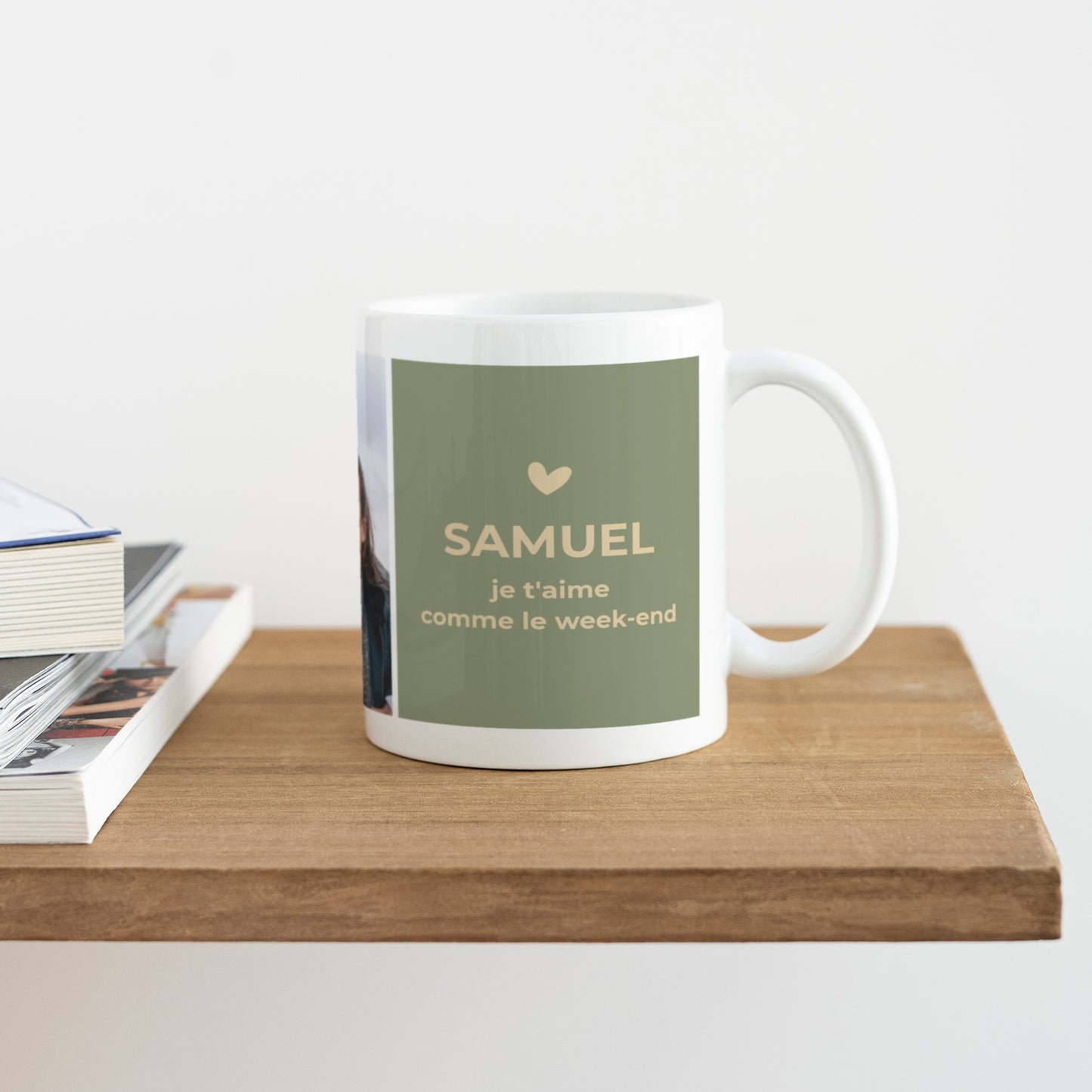 Mug Objets Blanc Multiphoto je t'aime comme le week-end photo N° 4