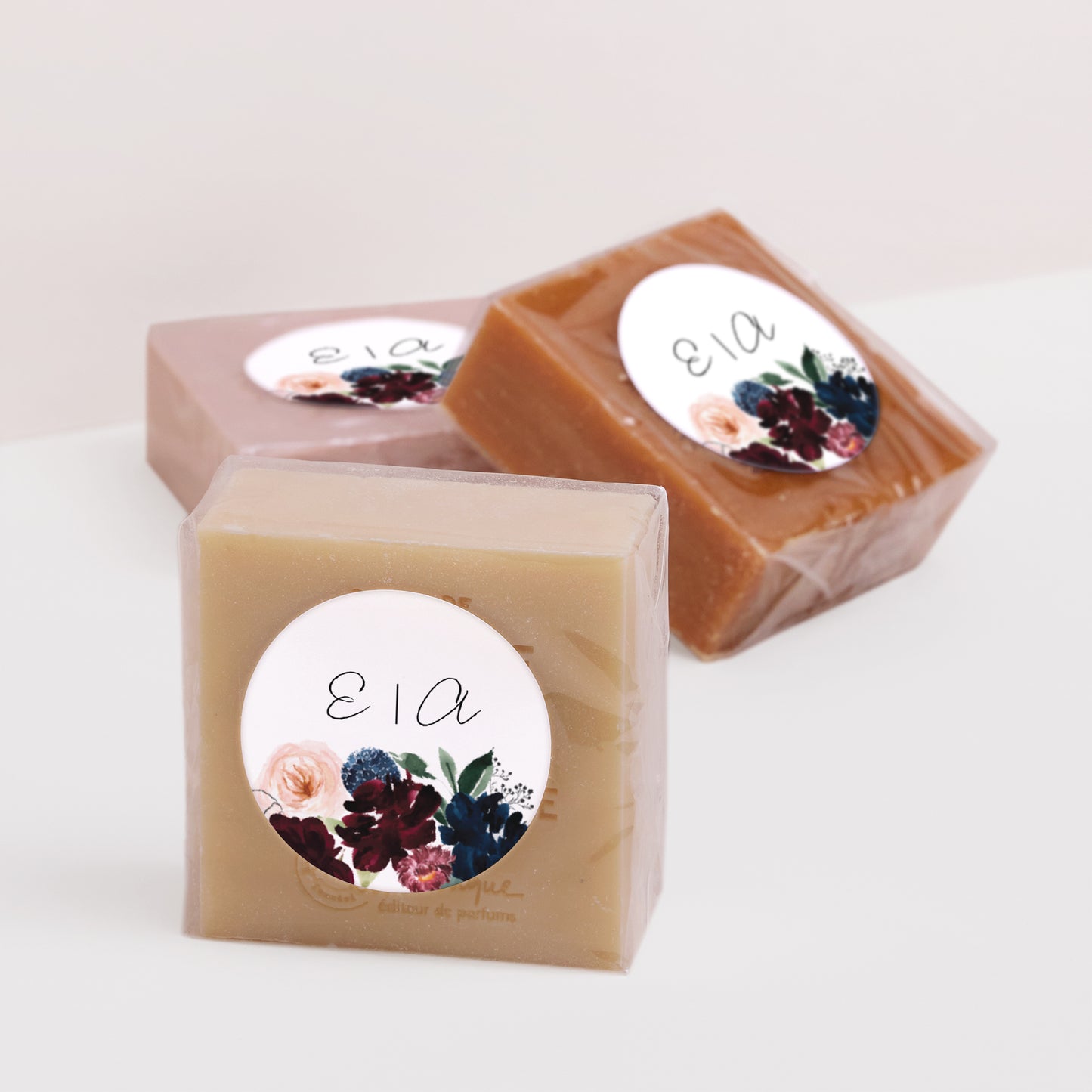Sticker Mariage Rond Combi fleuri photo N° 2