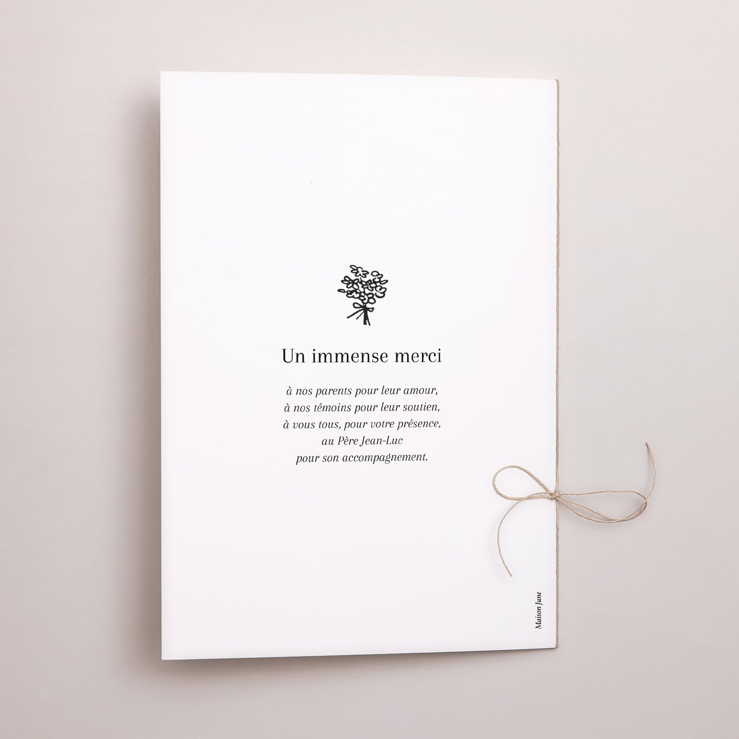 Livret de messe Mariage Double volet Vive les jeunes mariés photo N° 3