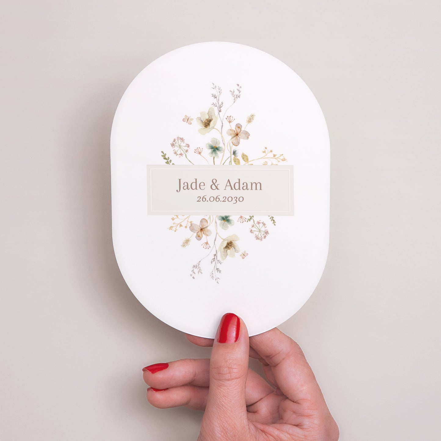 Faire-part Mariage Ovale Fleurs sauvages III photo N° 2
