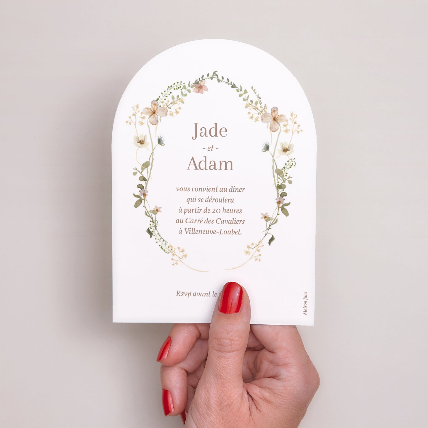 Invitations Mariage Petite arche Fleurs sauvages III photo N° 3