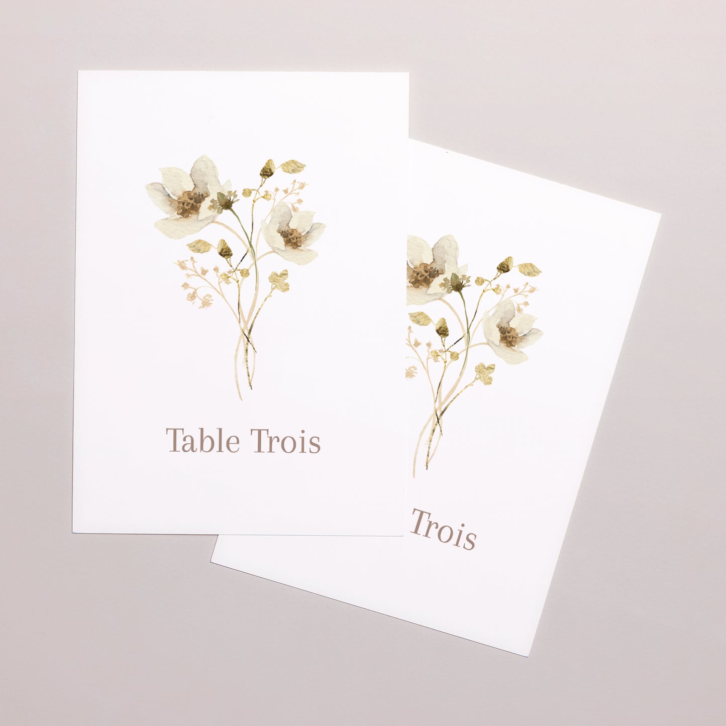 Marque table Mariage Rectangle Fleurs sauvages III photo N° 2