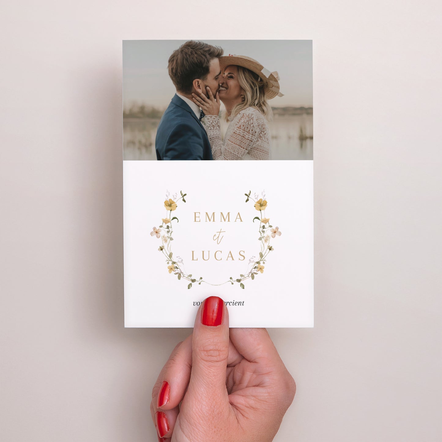 Remerciements Mariage Portrait Fleurs sauvages II photo N° 2