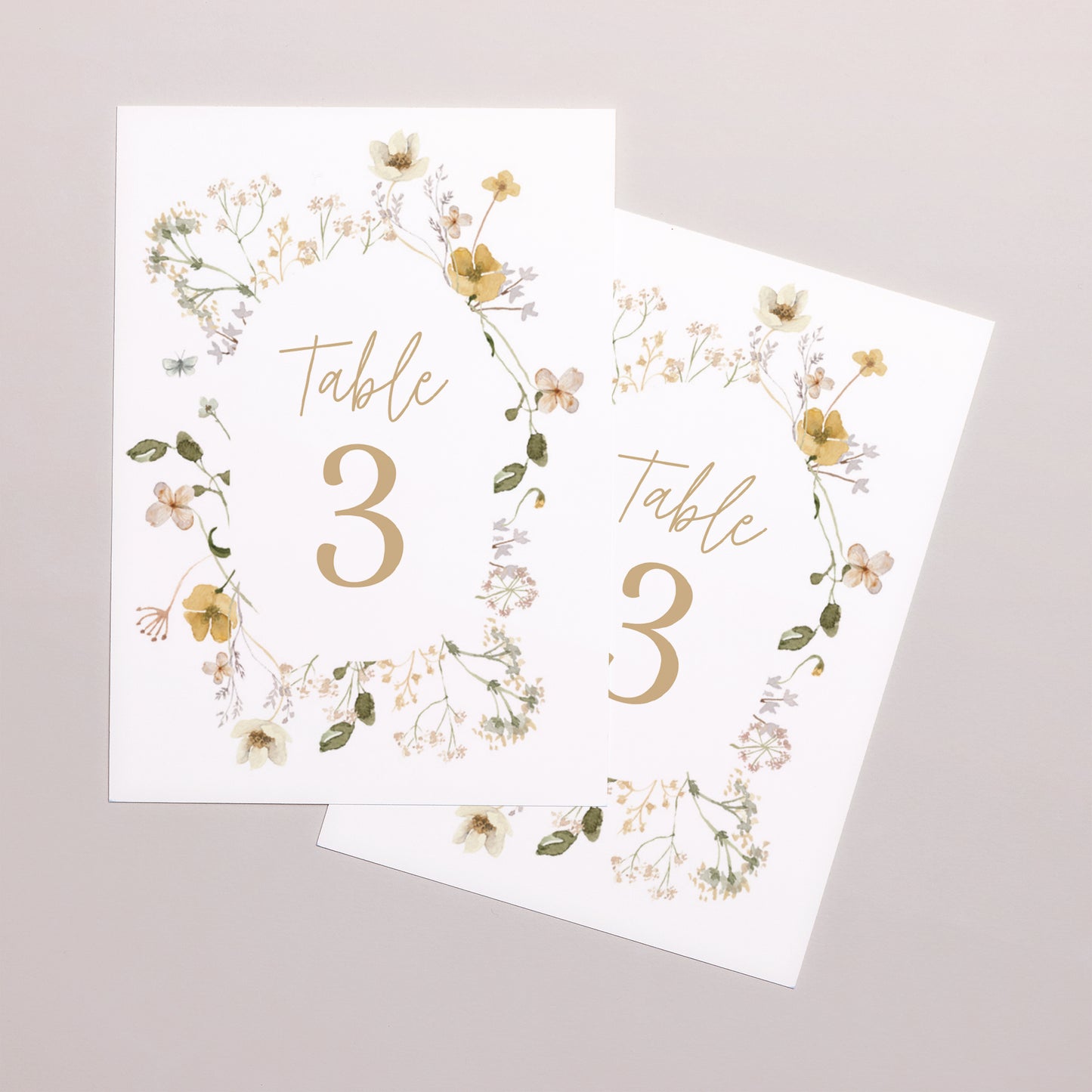 Marque table Mariage Rectangle Fleurs sauvages II photo N° 2
