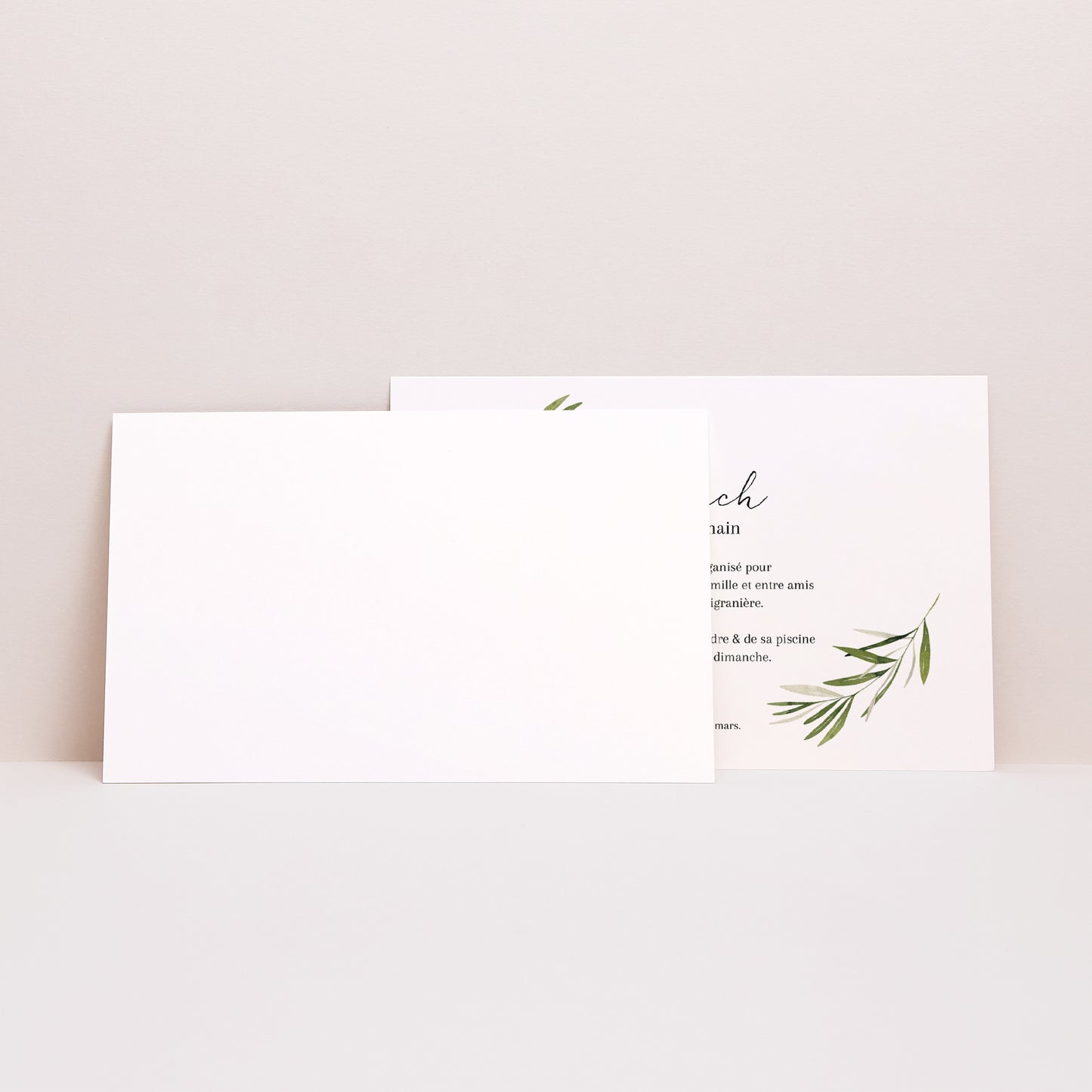 Invitations Mariage Paysage branche d'olivier III photo N° 2