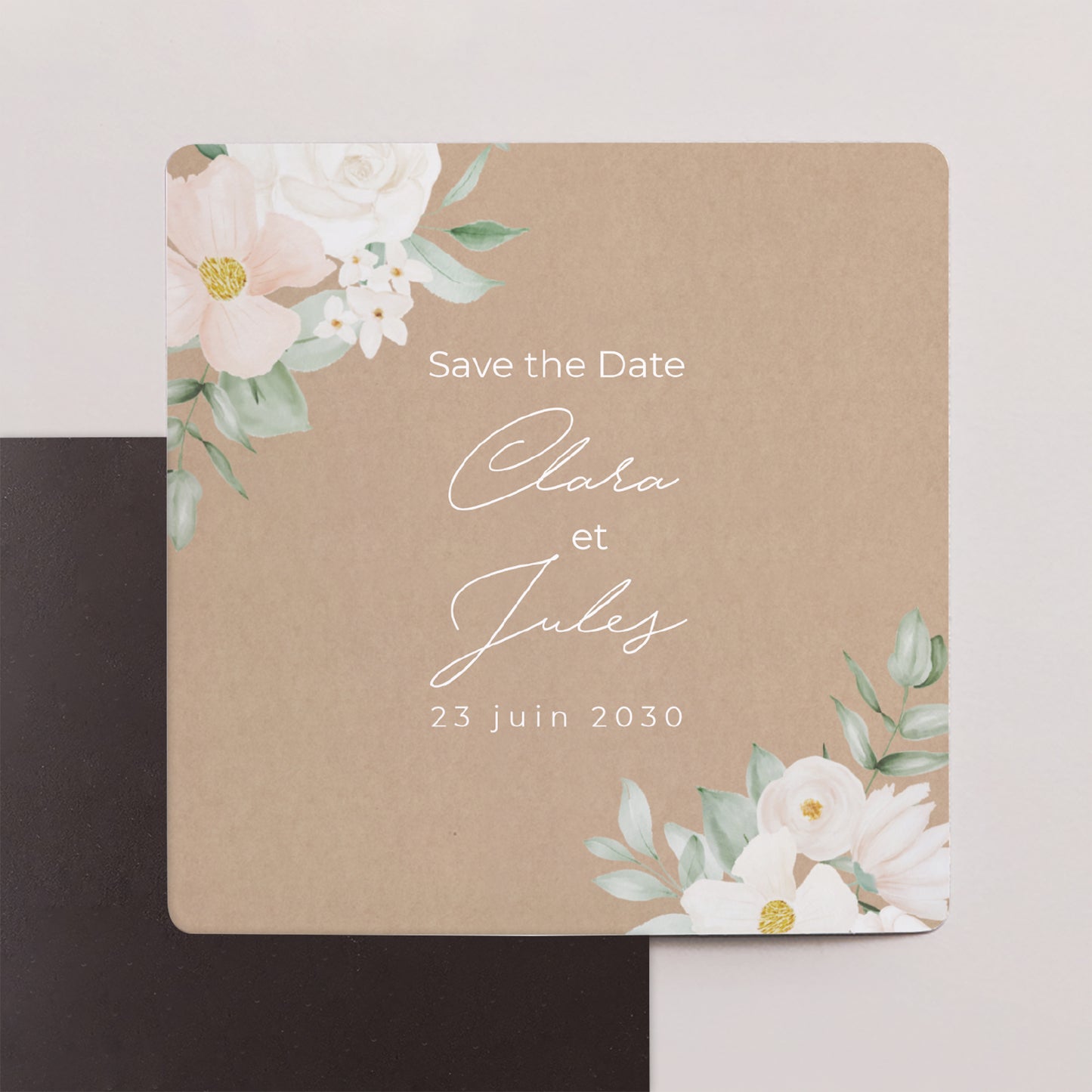 Save the date Mariage Lot de 9, magnétique Romance II photo N° 1
