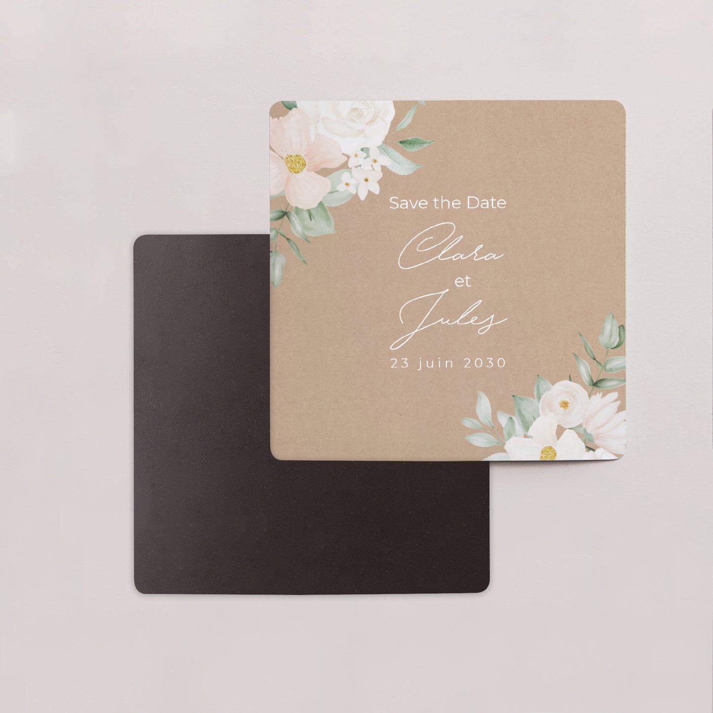 Save the date Mariage Lot de 9, magnétique Romance II photo N° 2
