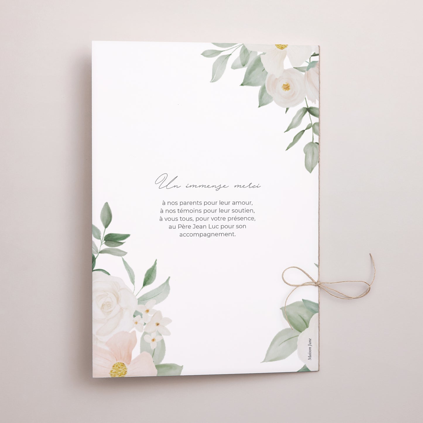 Livret de messe Mariage Double volet Romance II photo N° 3