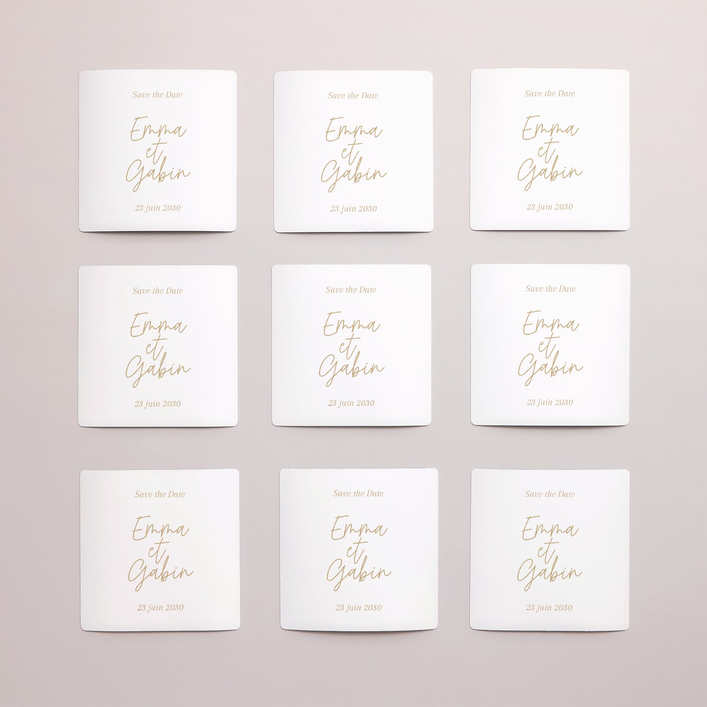 Save the date Mariage Lot de 9, magnétique Shakespeare photo N° 3